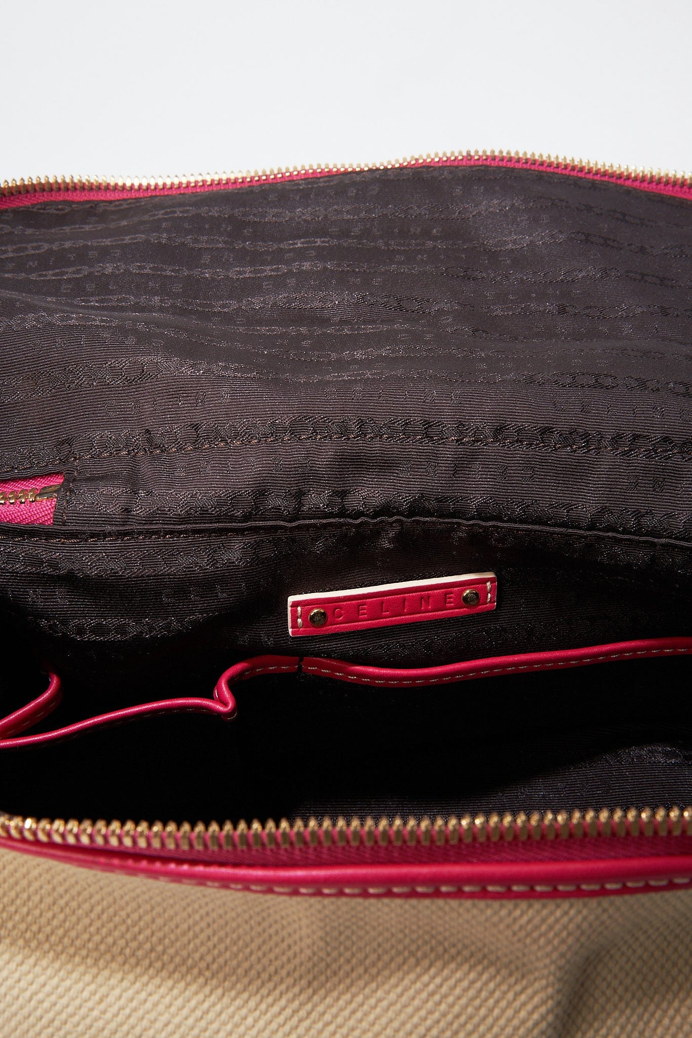 Vintage Celine Canvas Bag - Cream