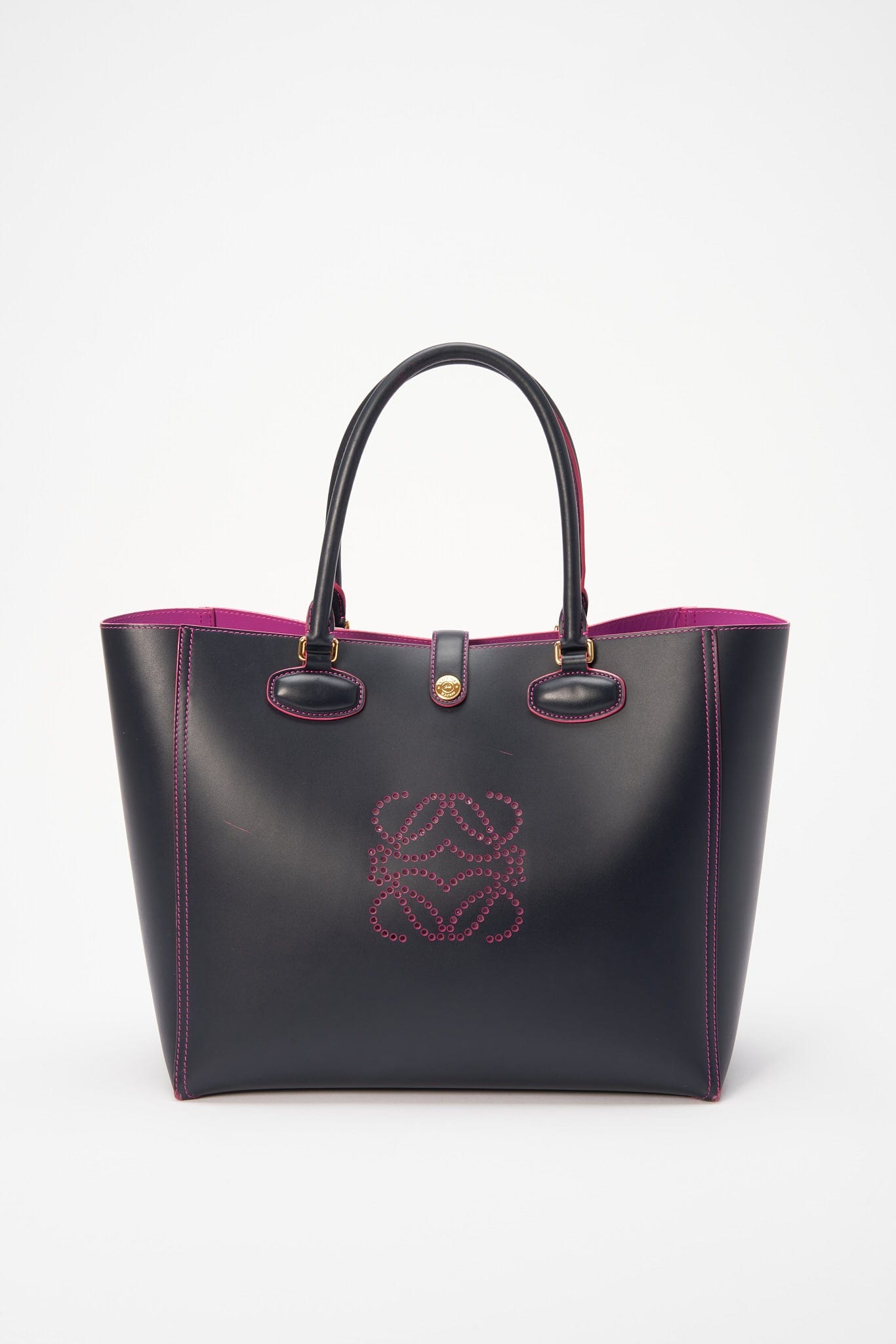 Vintage Loewe Tasche Marineleder - Main Image