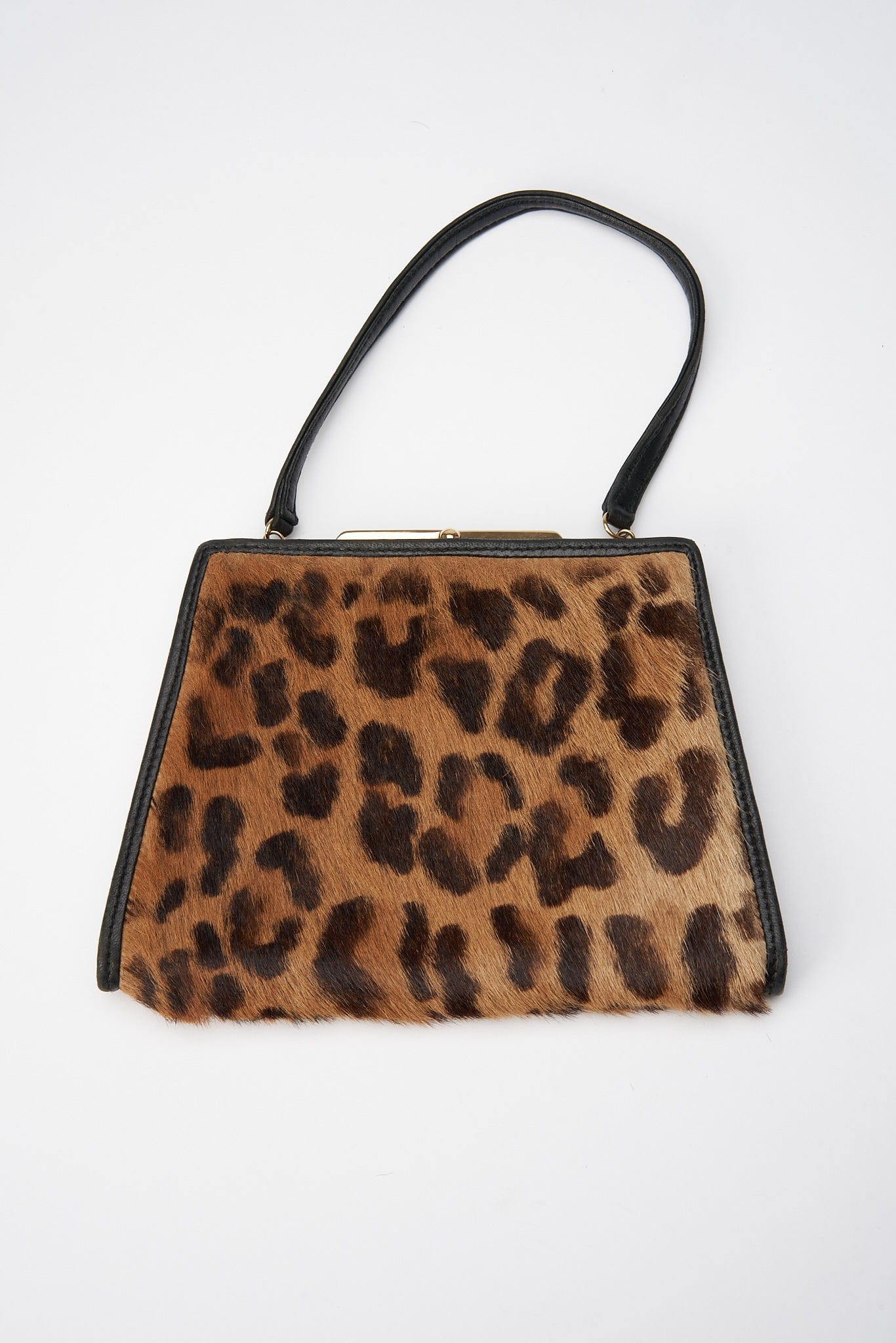 Vintage Cheetah Print Clutch Vintage Loewe Leopard Calf Hair