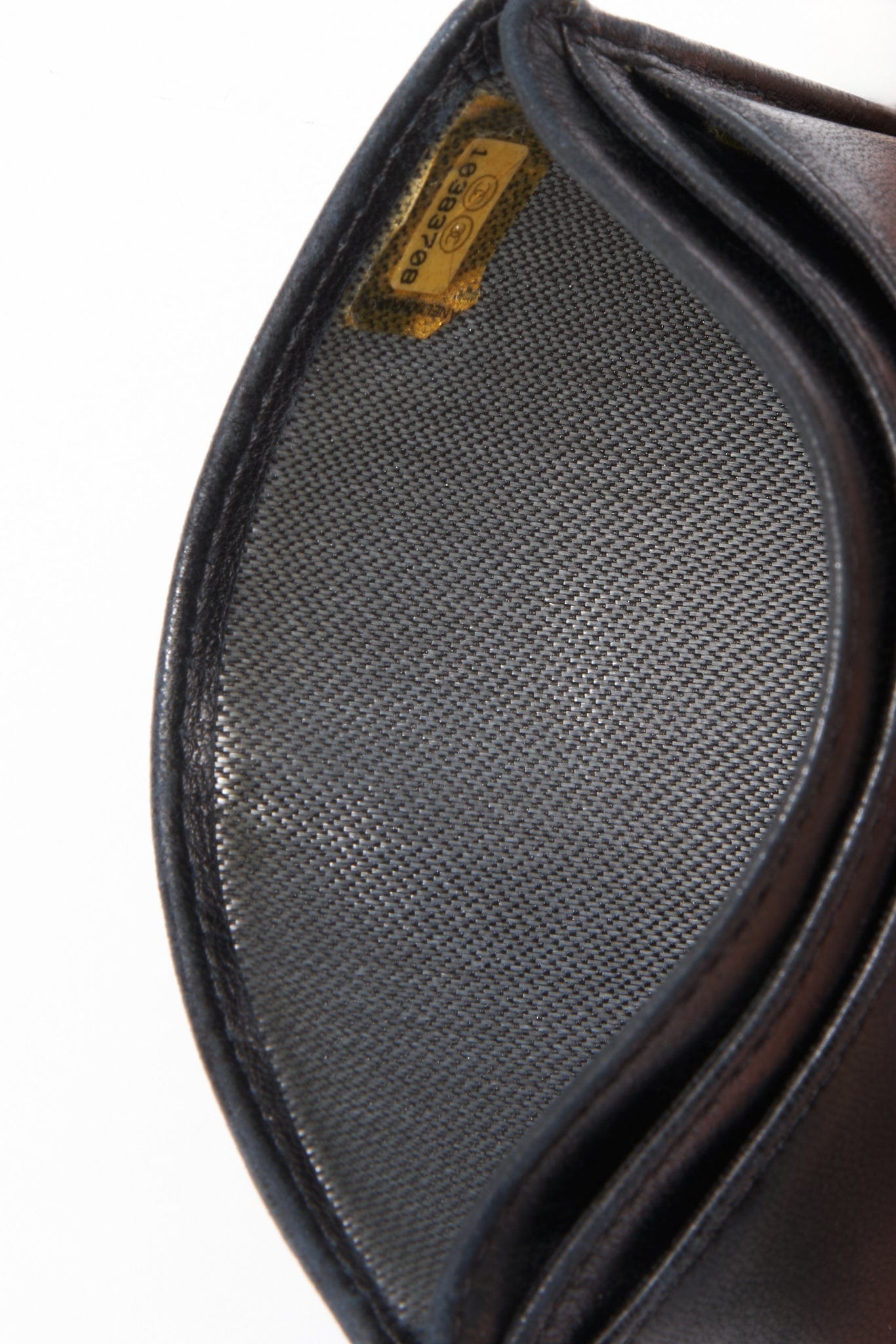 Chanel Black Leather Vintage Card Holder