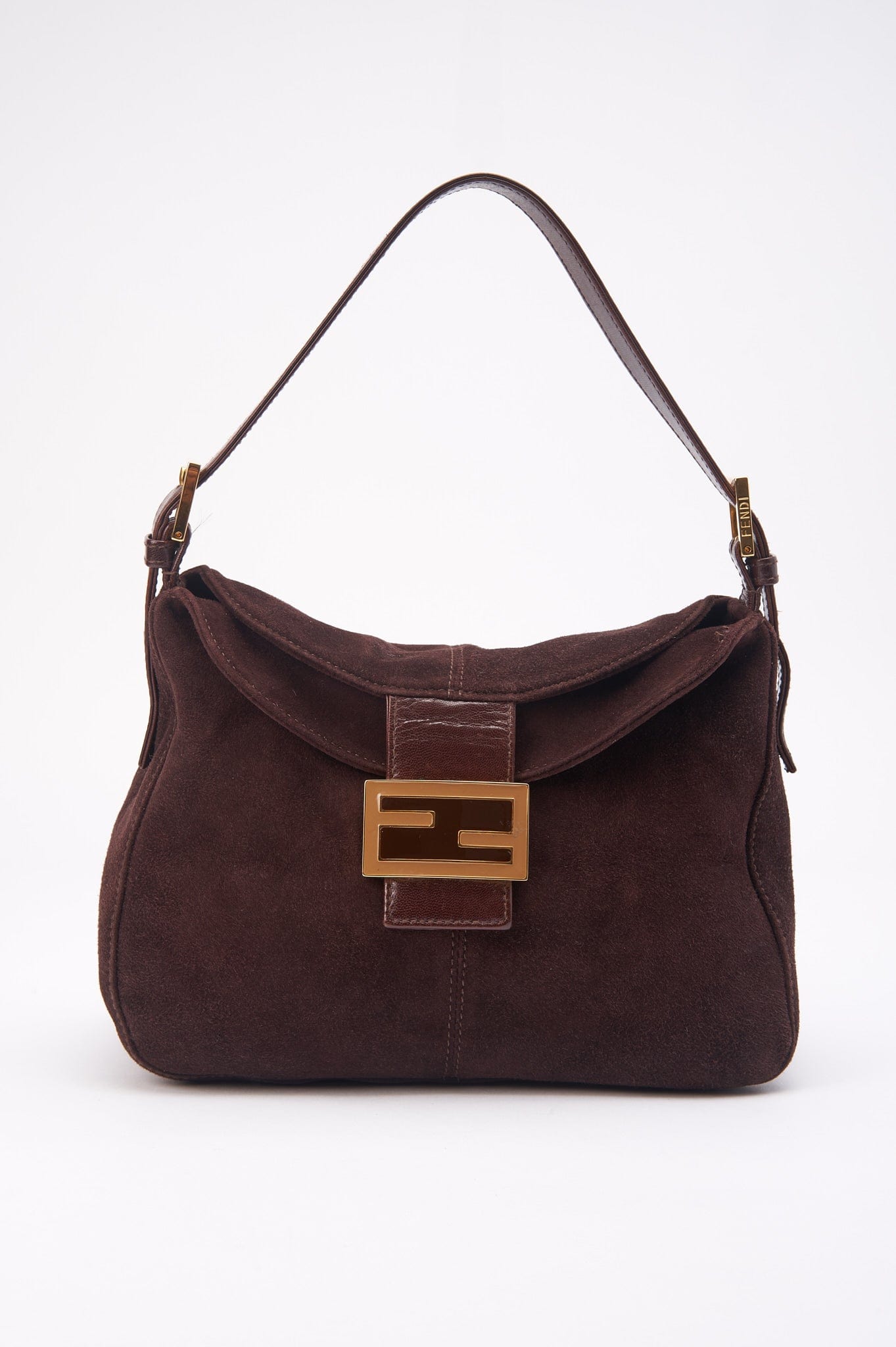 Suede fendi baguette Clearance
