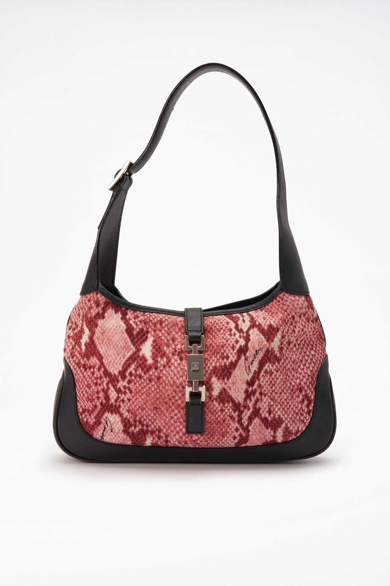 Blassa Black Vintage Gucci Monogram Canvas Jackie – The Hosta