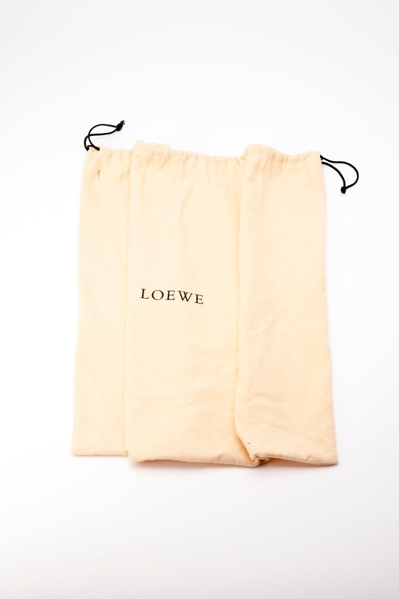 Vintage Loewe White Leather Shoulder Bag