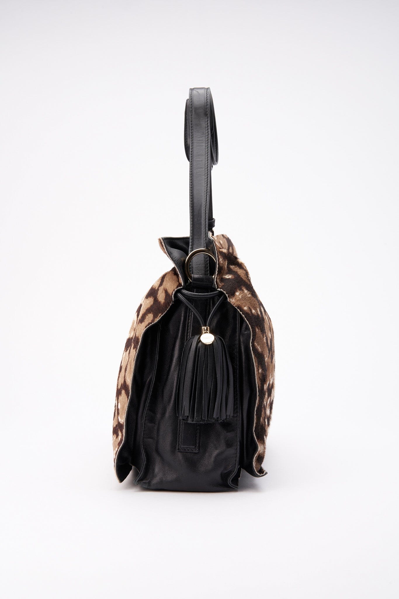 Loewe Flamenco in a Leopard Printed Calf Hair