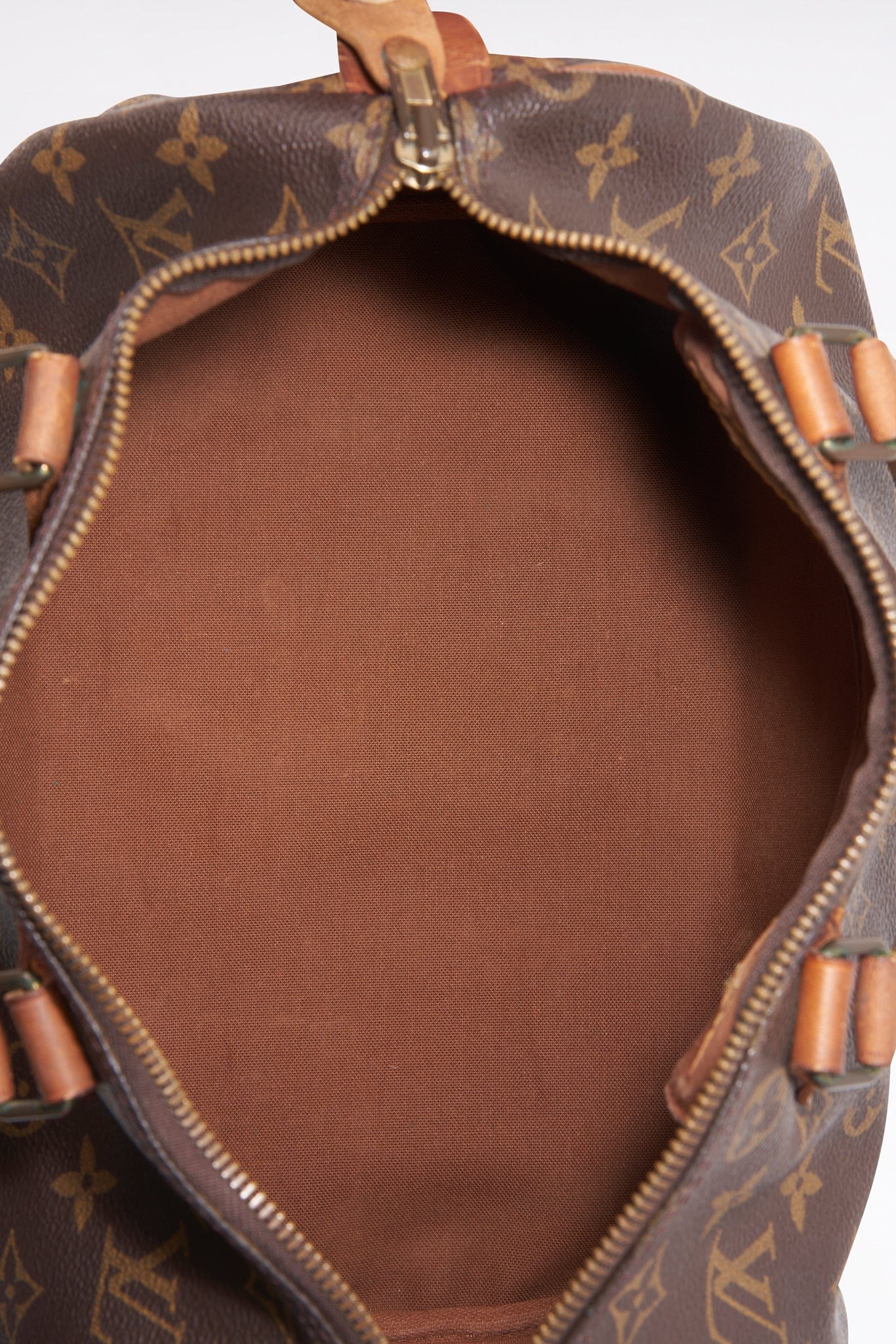 Louis Vuitton 30 Speedy Bag In Brown Monogram Coated Canvas