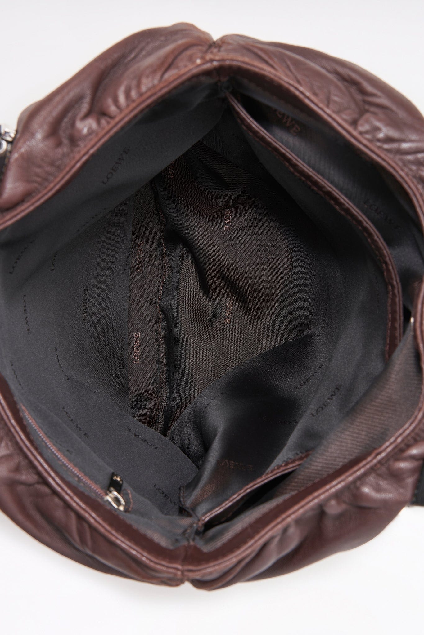 Vintage Loewe Brown Leather Tote Bag