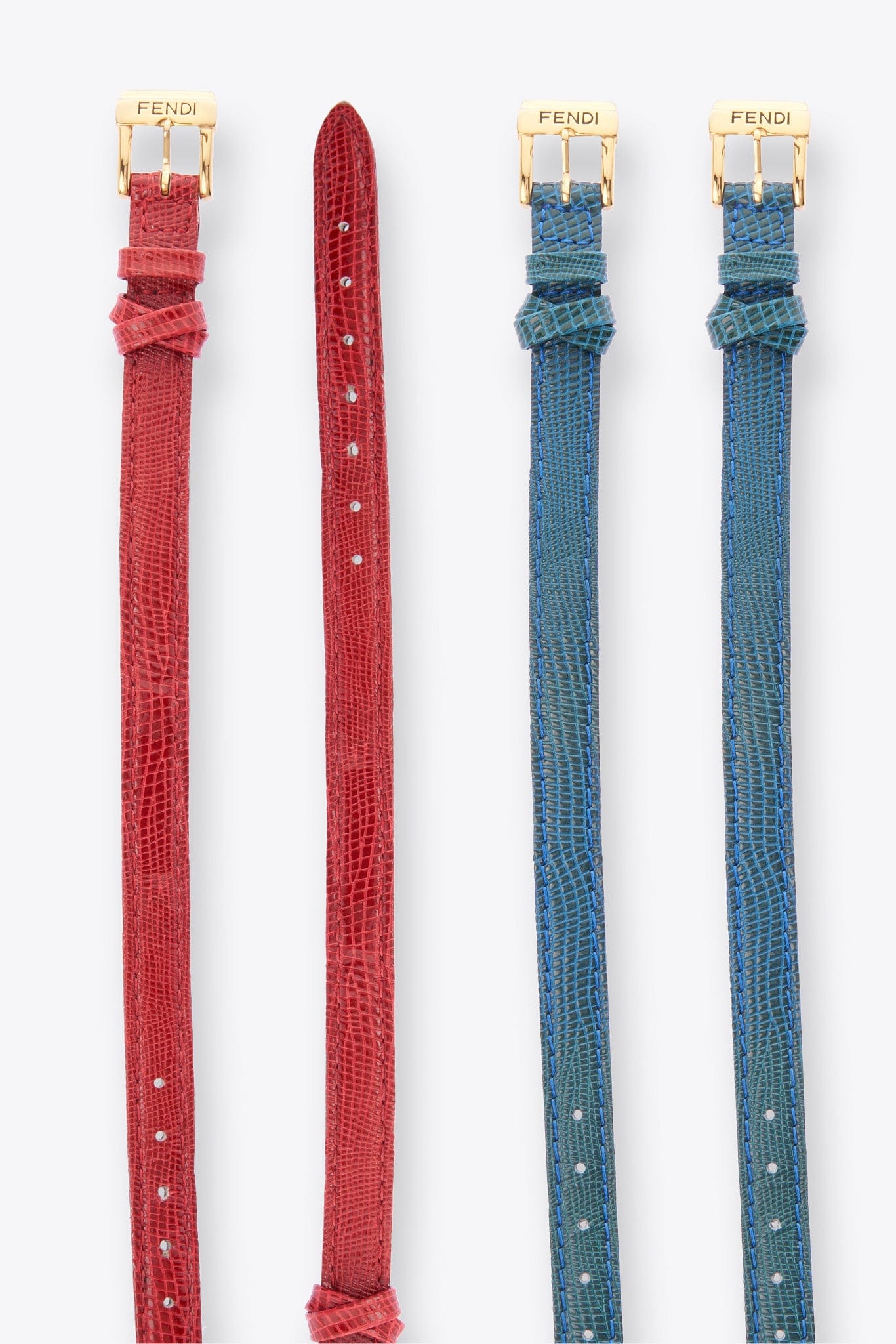 Vintage Fendi Oval Gold Plated Watch With 5 Leather Strap Options