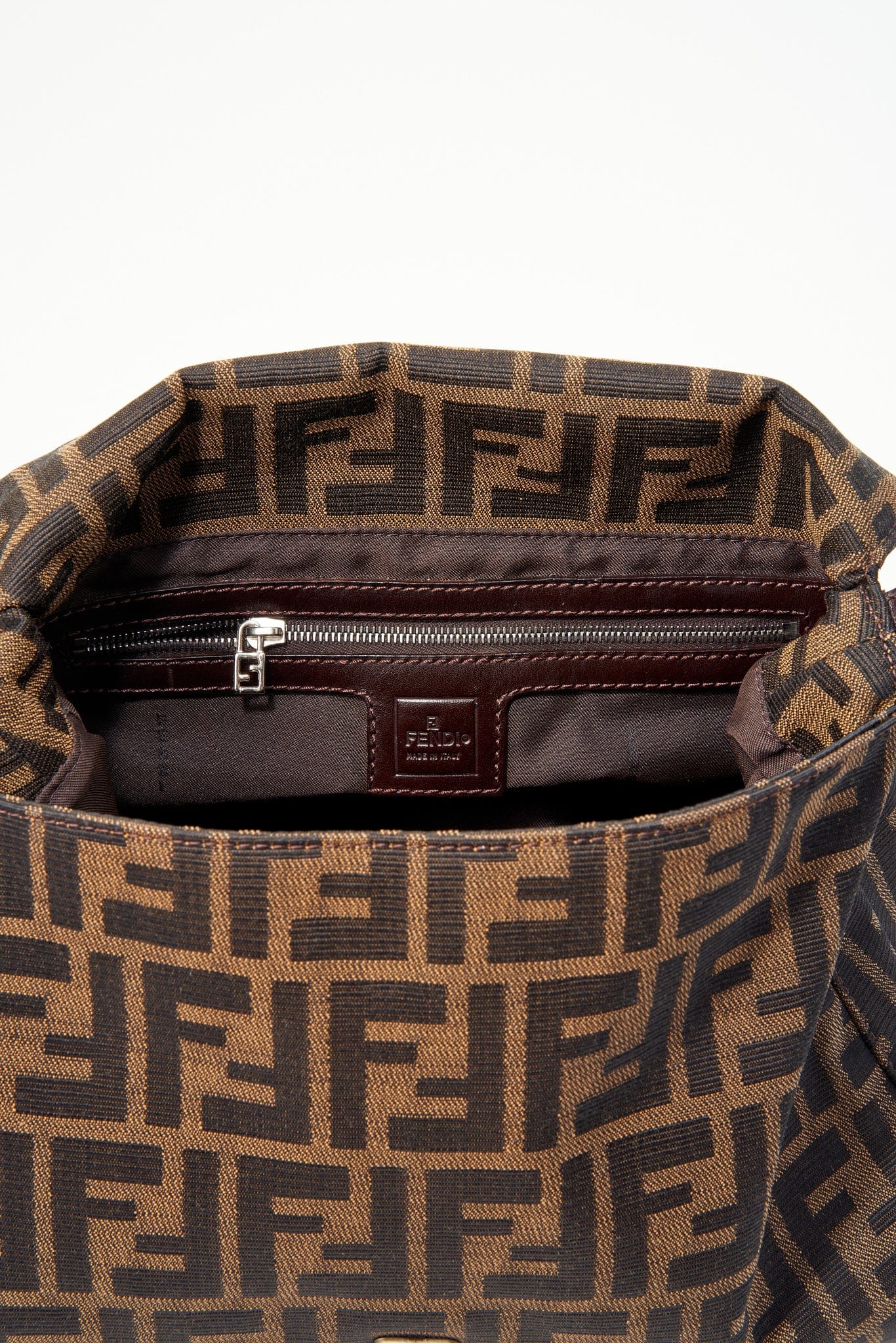 Vintage Fendi Mamma Baguette - Brown Zucca Canvas