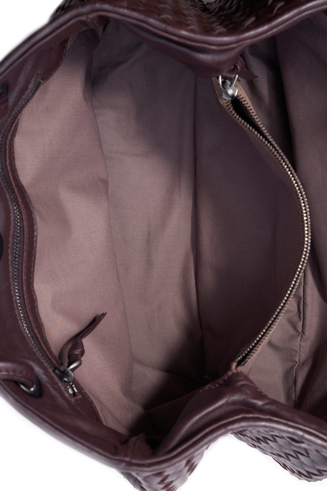 Vintage Bottega Veneta Burgundy Intrecciato Leather Tote