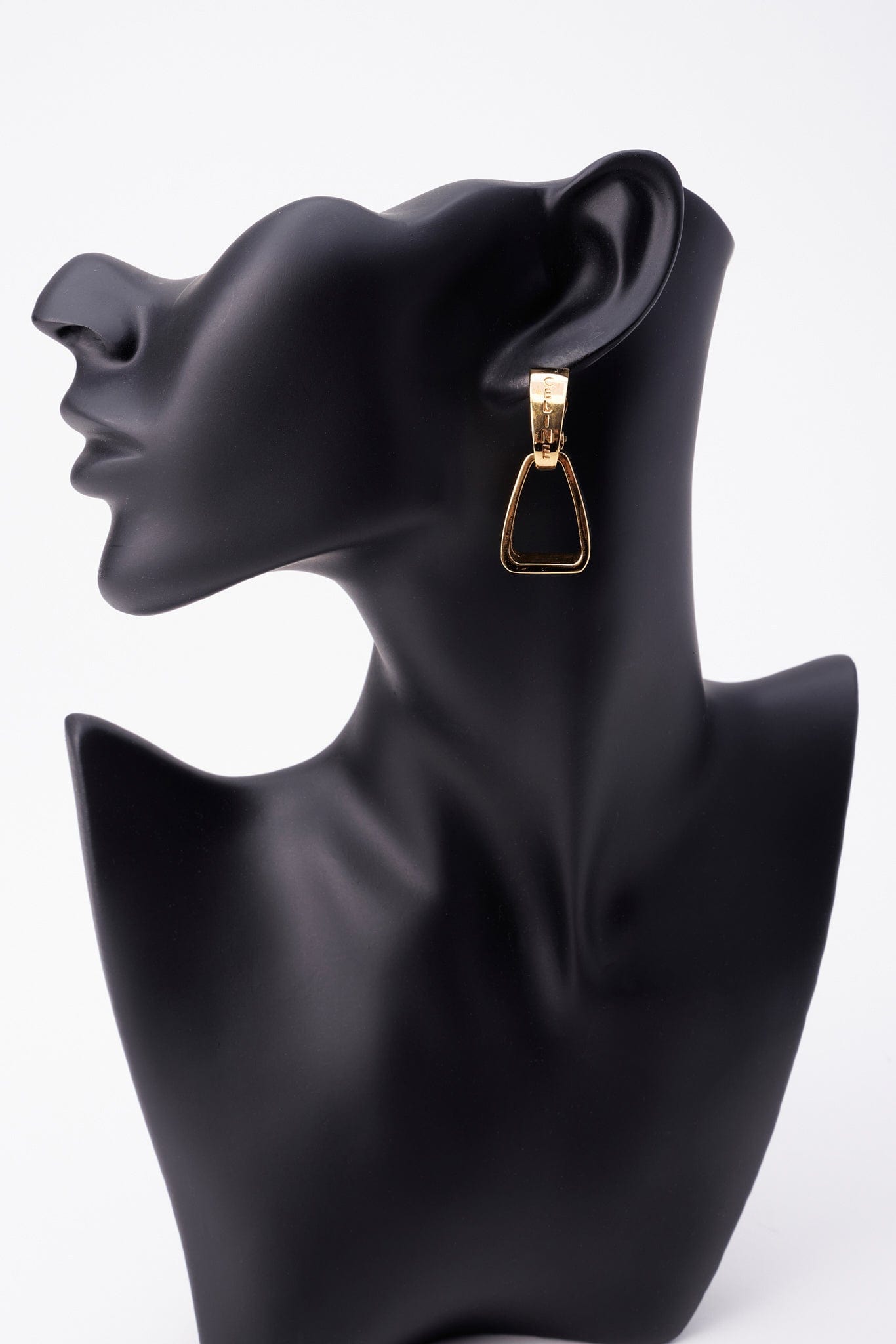 Vintage Gold Celine Chain Earrings