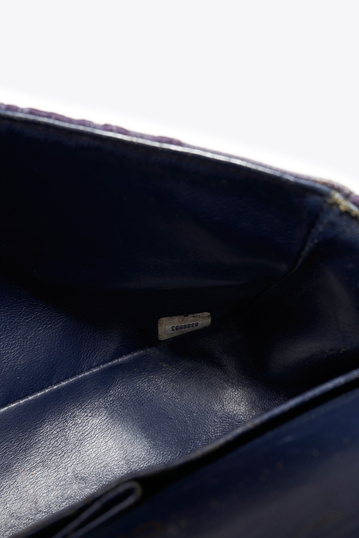 Vintage Chanel Denim Camellia Medium Classic Double Flap Bag With 24k Gold Plated Hardware