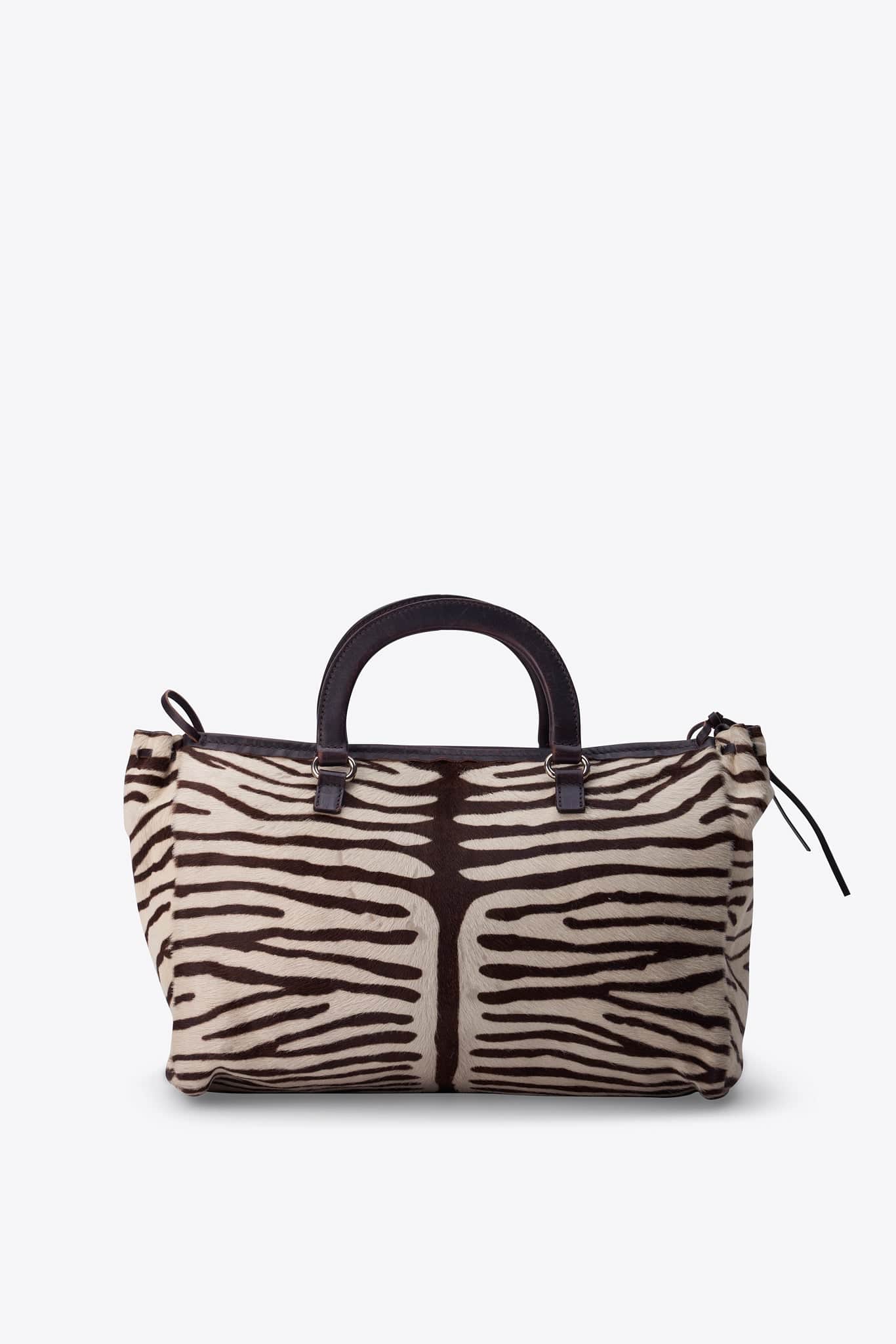 Vintage Prada Zebra Printed Calf Hair Bag – The Hosta