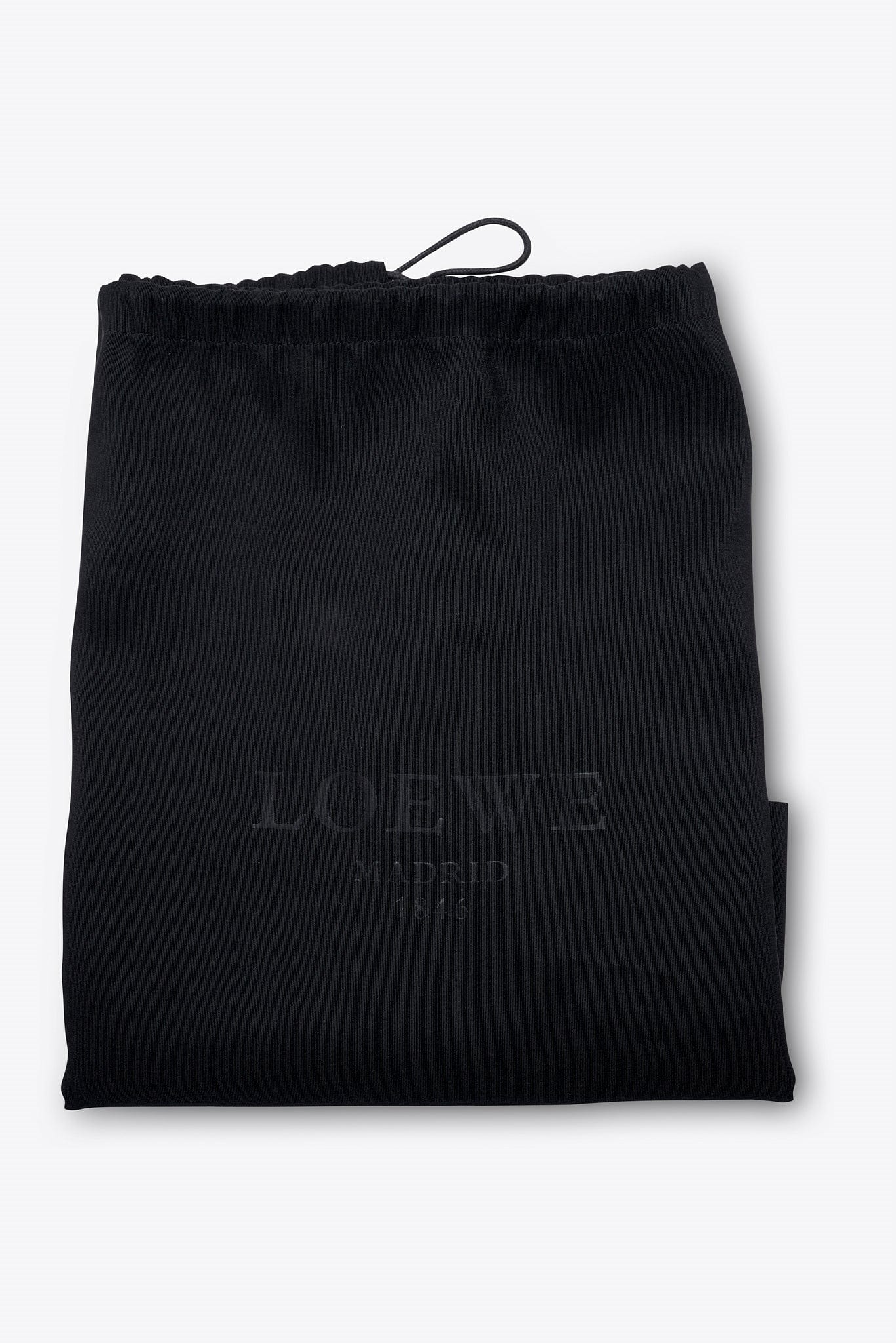 Vintage Loewe Black Leather Shoulder Bag