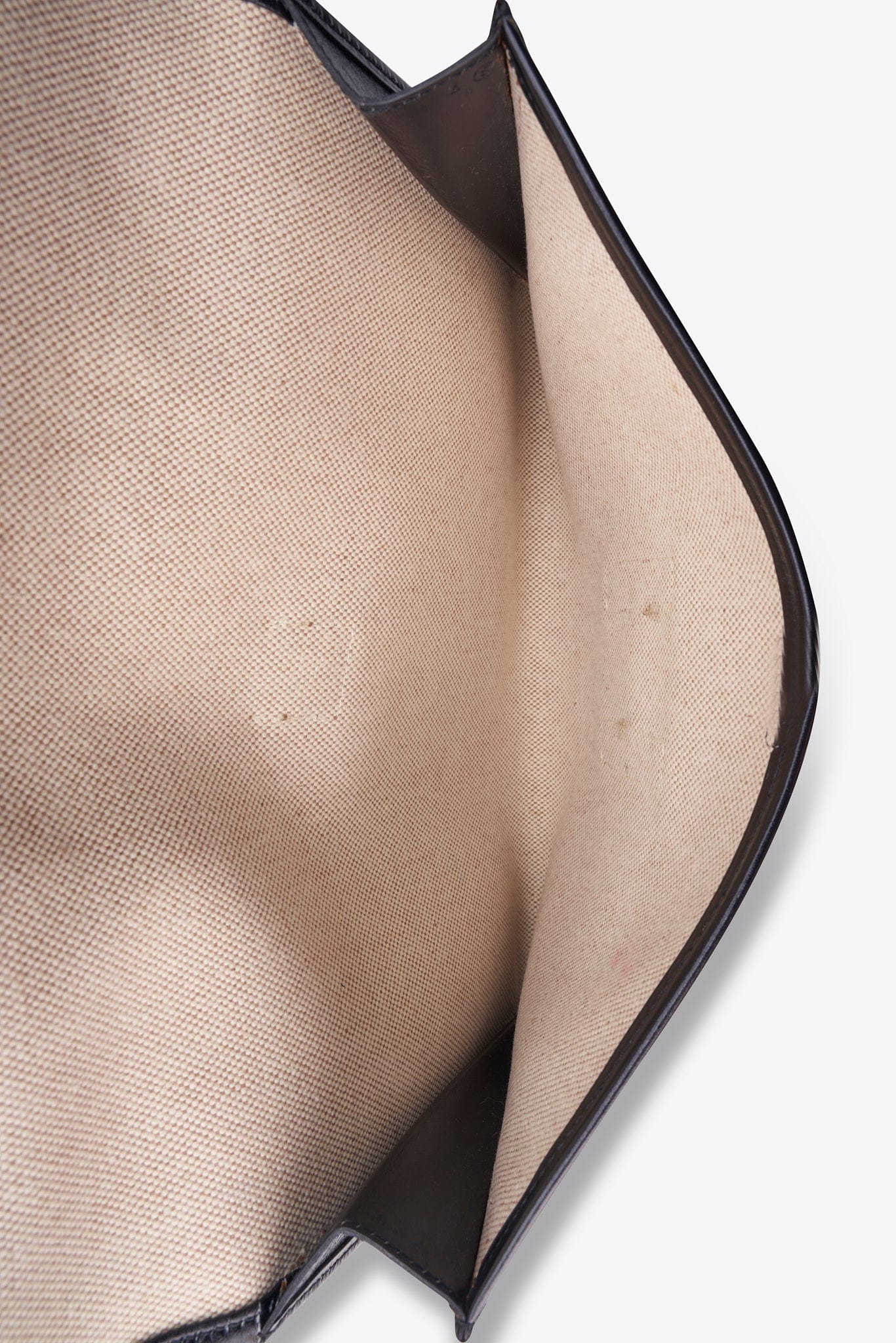 Vintage Hermès Jige Clutch in Black Box Calf