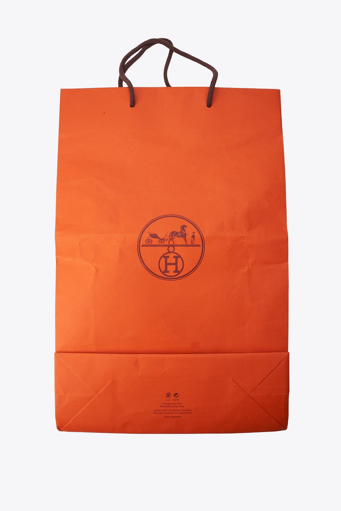 Vintage Hermès Jige Clutch in Brown Box Calf