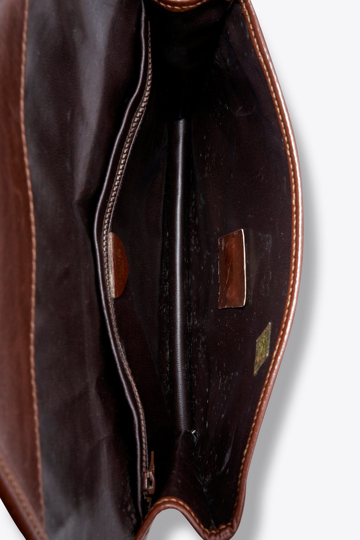 Vintage Celine Leopard Print Calf Hair Clutch Bag