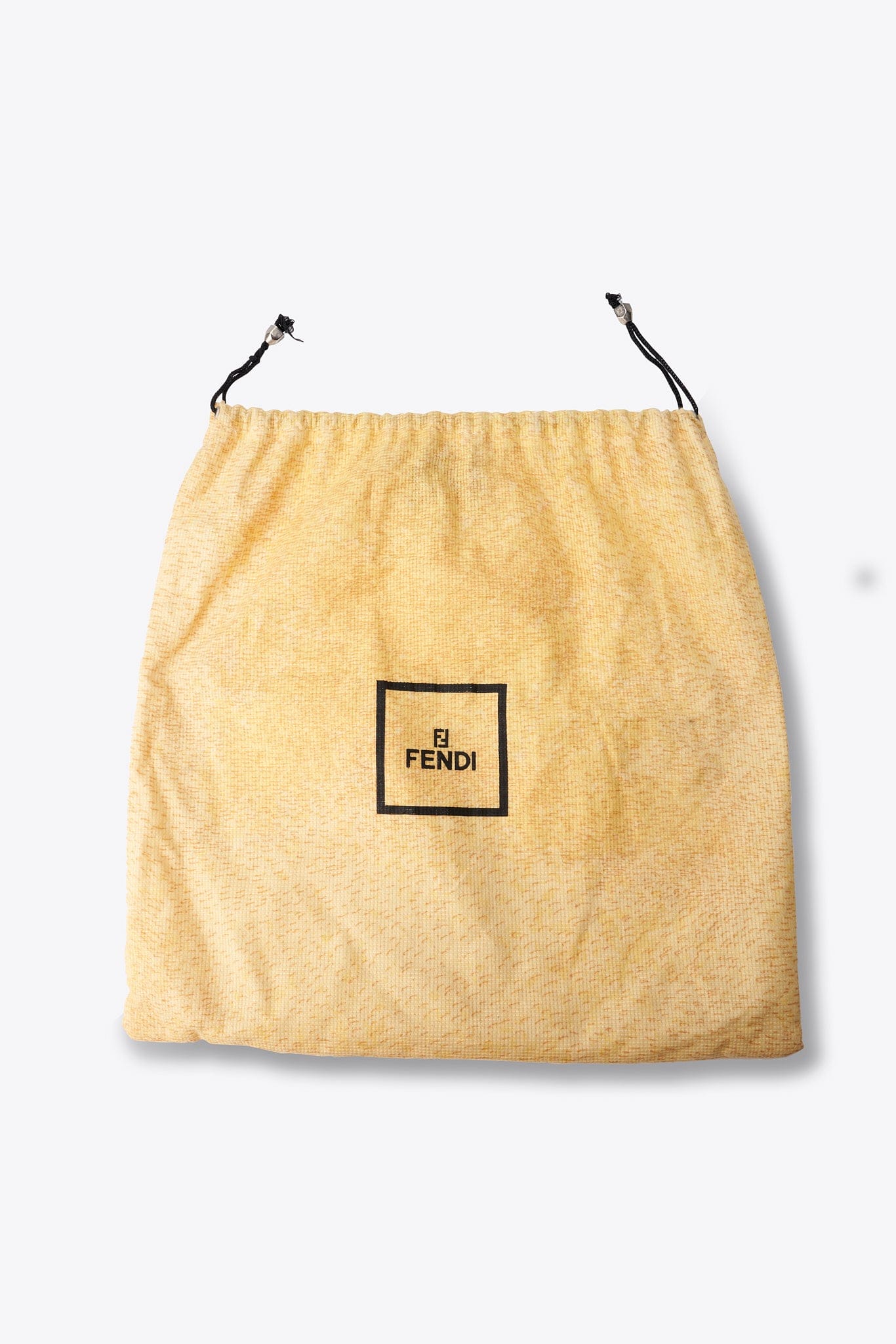 Vintage Fendi Zucchino Navy Shoulder Bag