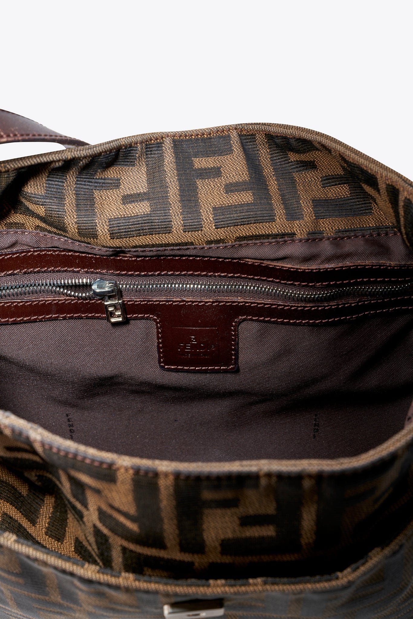 Vintage Fendi Brown Zucca Tote Bag