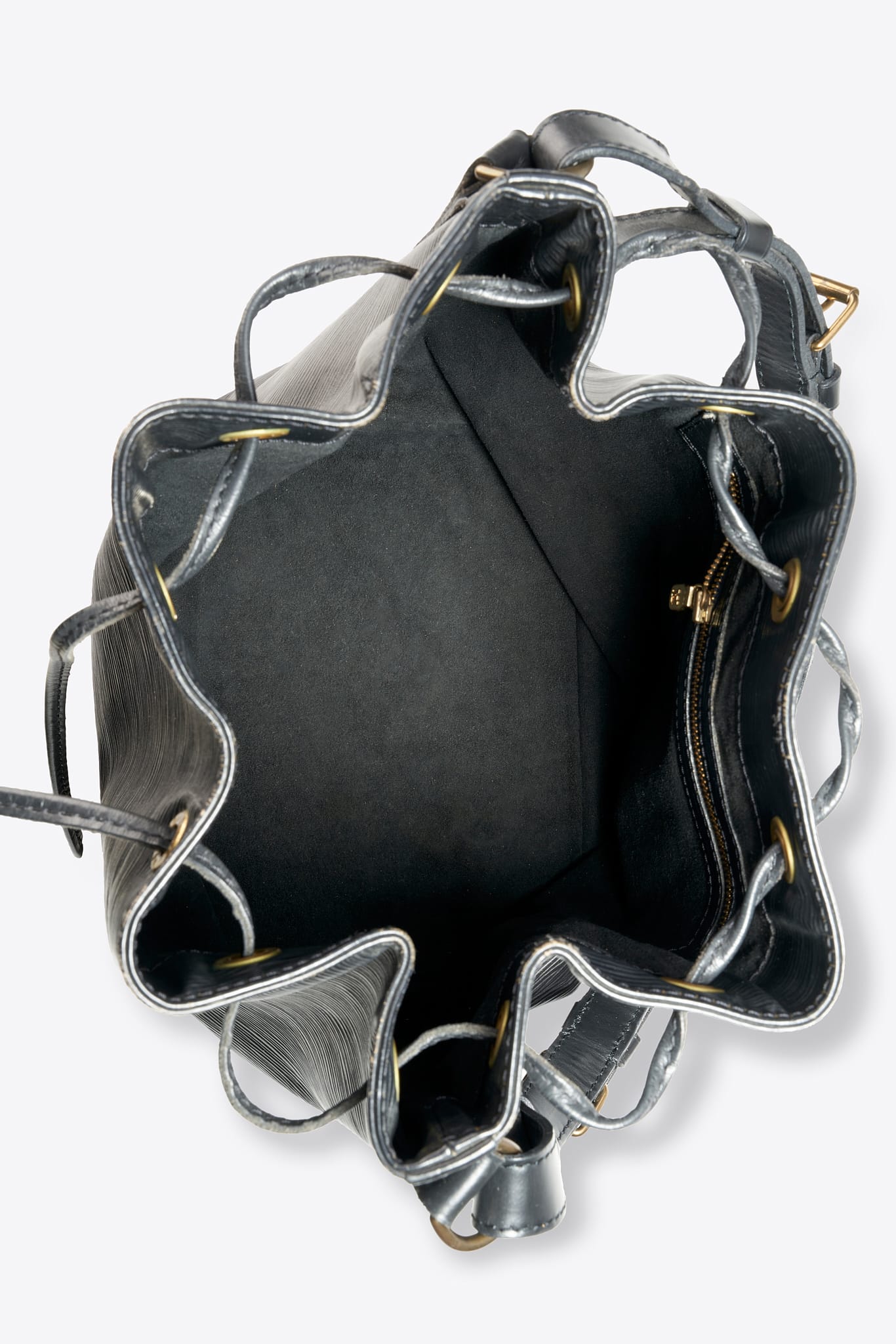 Louis Vuitton Petit Noé Epi Leather Bucket Bag Black