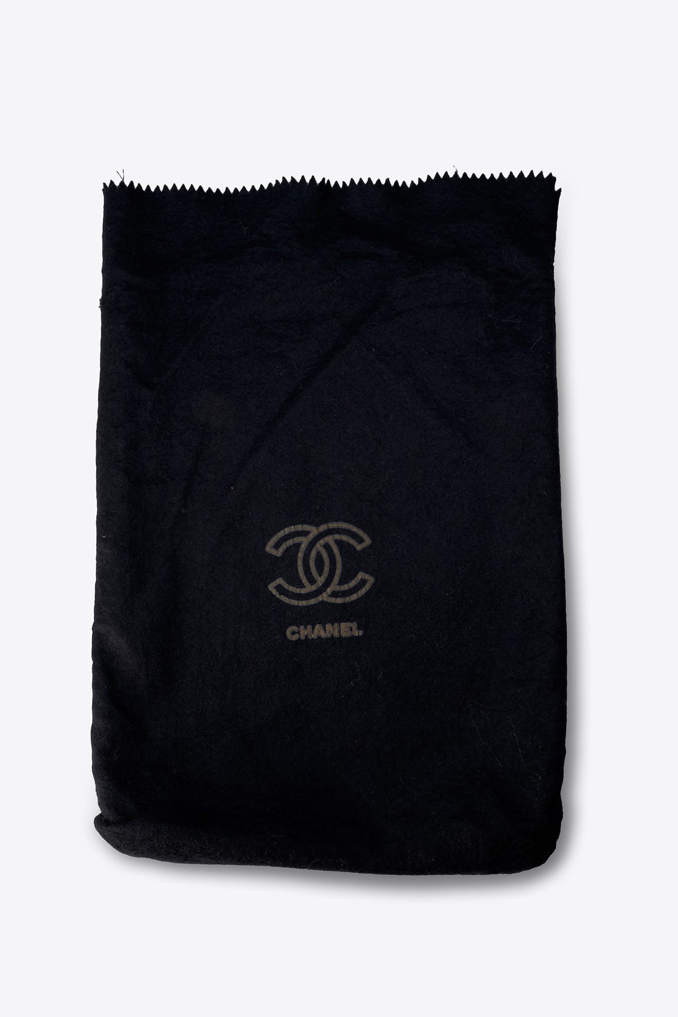 Vintage Chanel Black Leather Clutch Bag With Gold Hardware