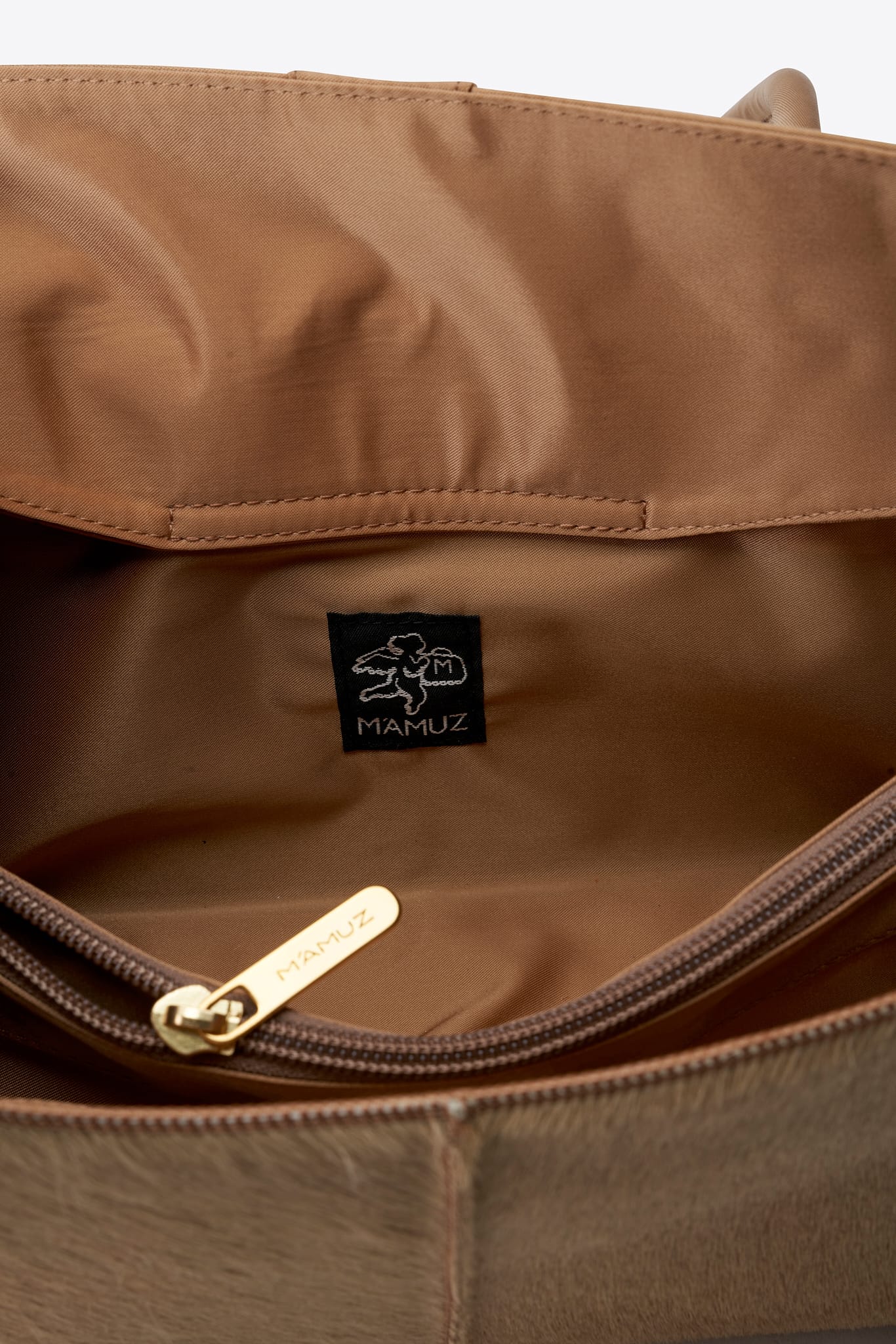 Vintage Mamuz Beige Calf Hair Shoulder Bag