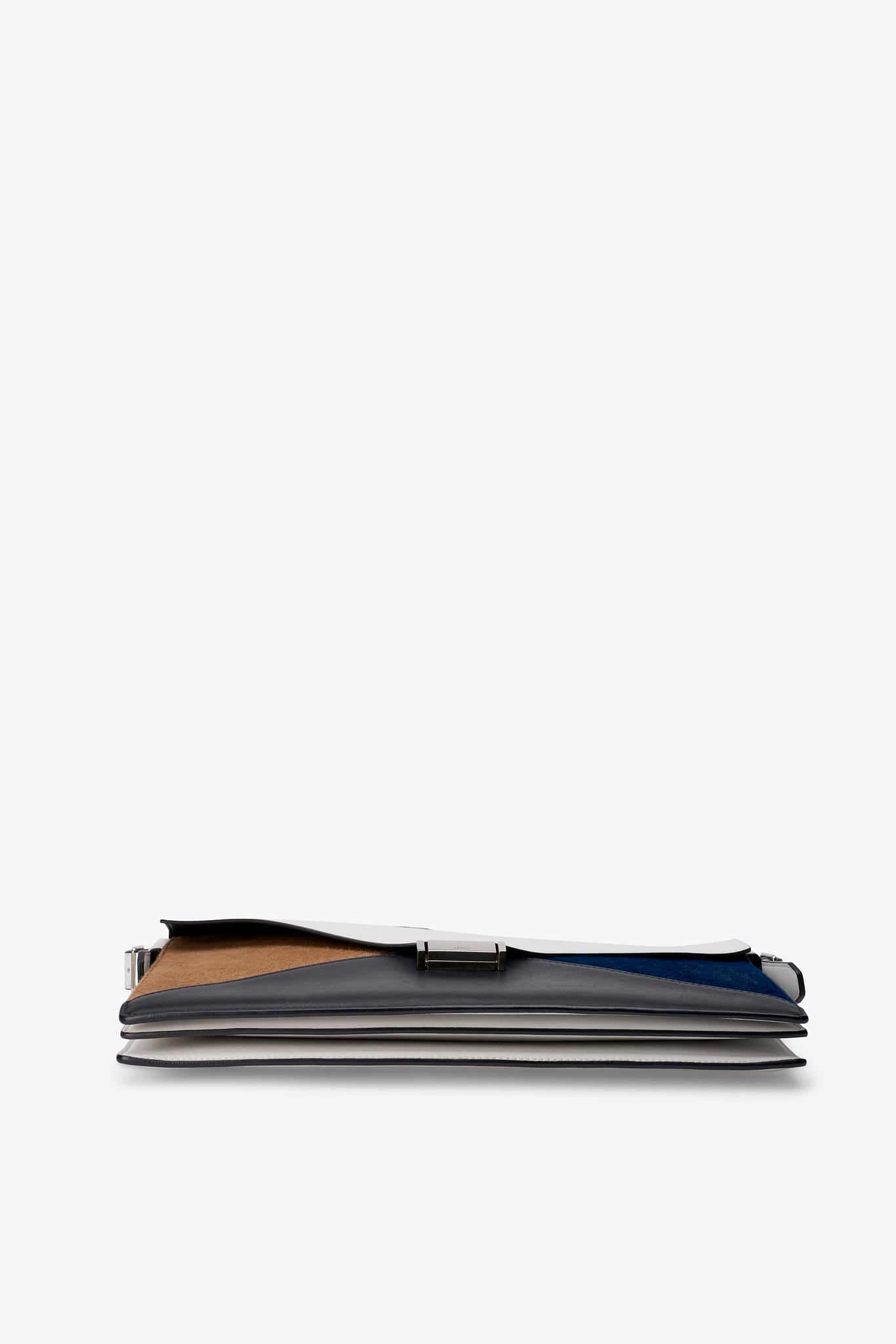 Vintage Céline By Phoebe Philo Tricolour Calf Hair And Leather Shoulder Bag