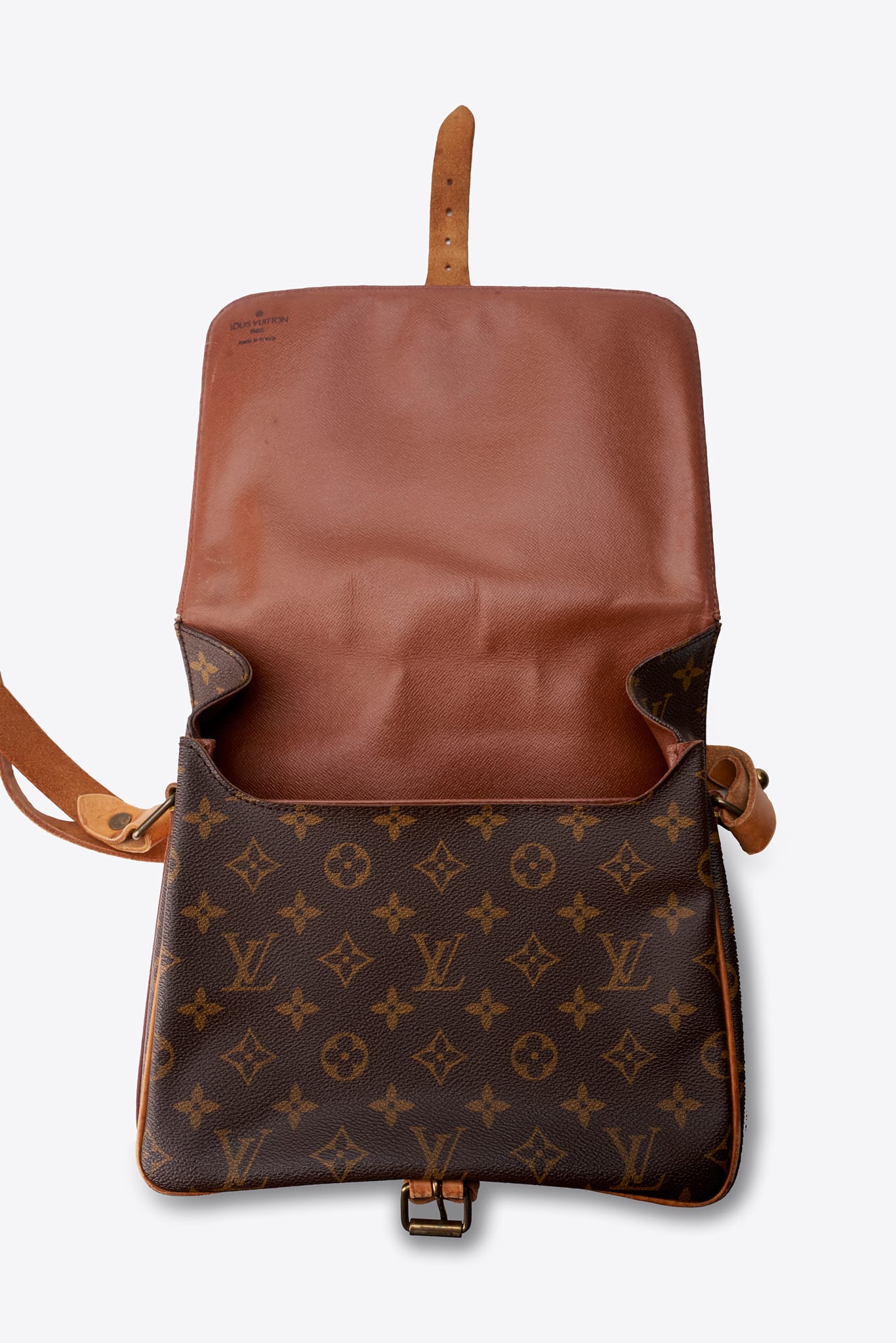 Vintage Louis Vuitton Cartouchière GM Monogram Shoulder Bag