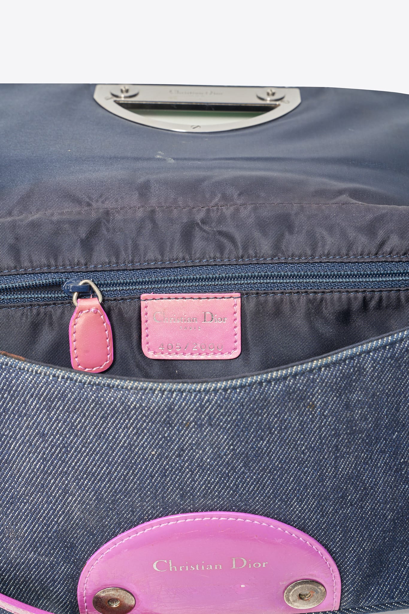 Vintage Christian Dior Beaded Denim Malice Bag