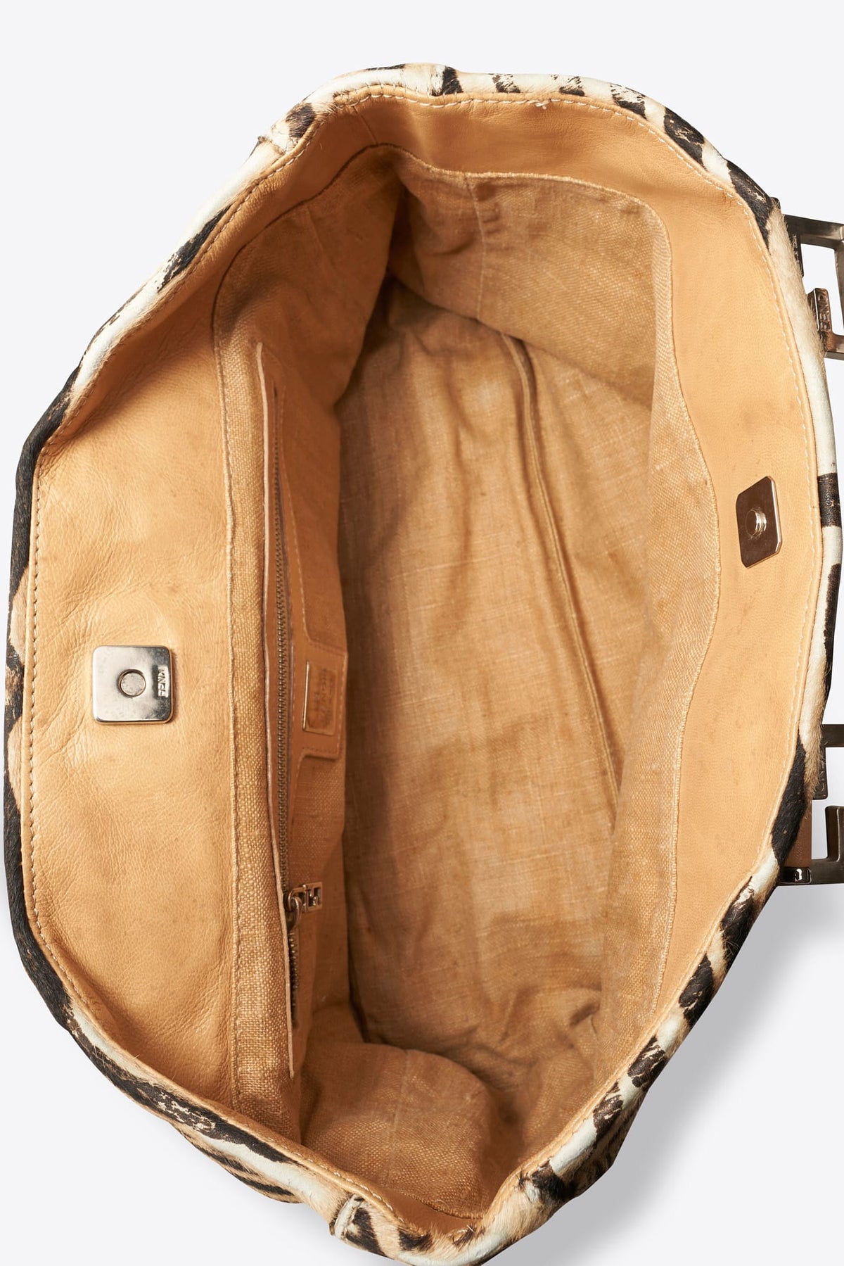 Fendi Vintage tote in Beige Zebra Print Calf Hair