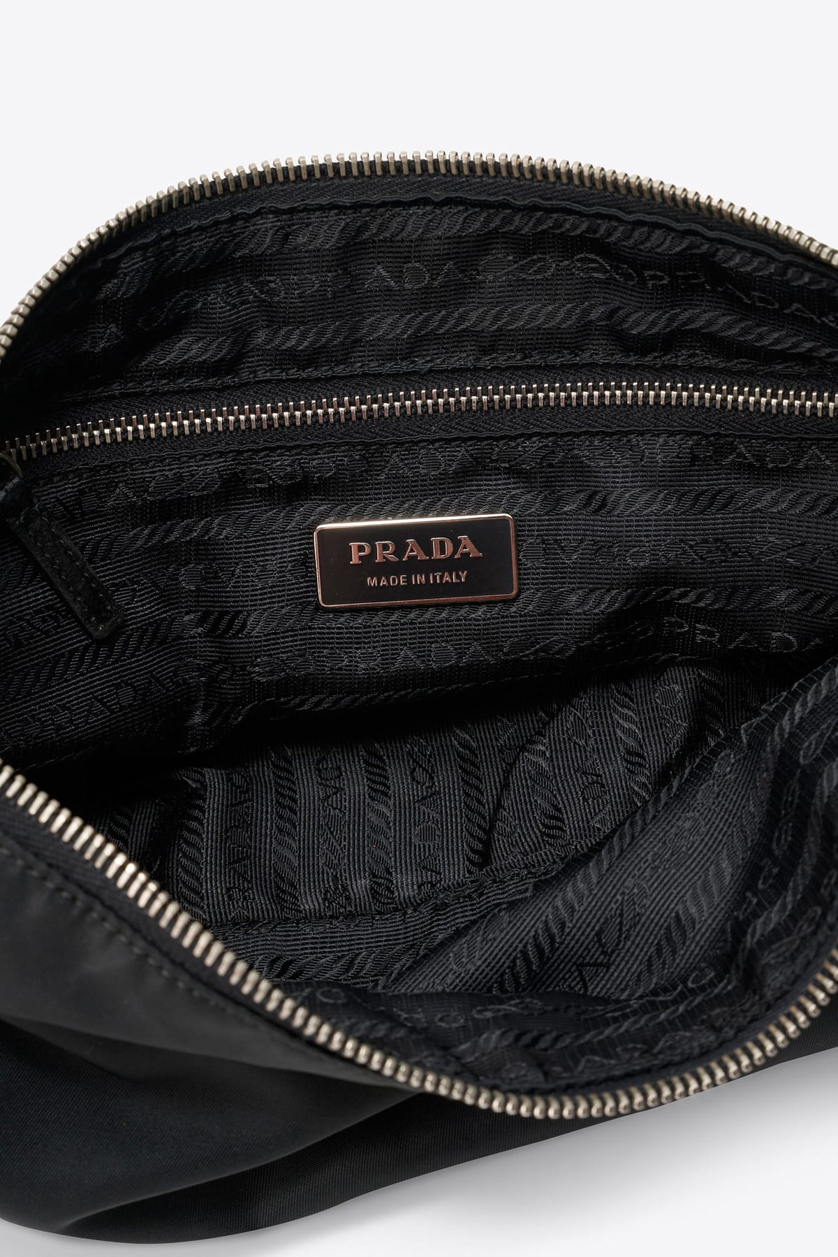 Vintage Prada Black Nylon Shoulder Bag