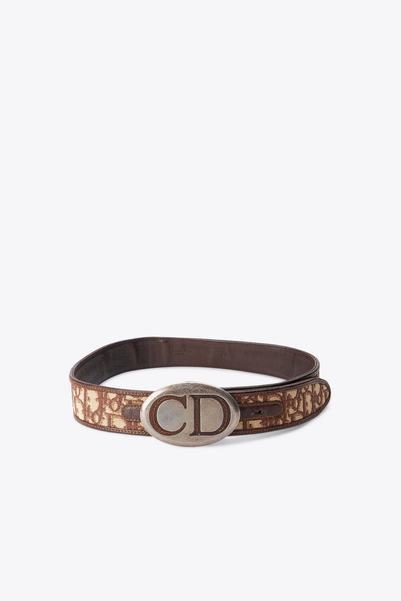 Vintage Christian Dior Brown Monogram Belt
