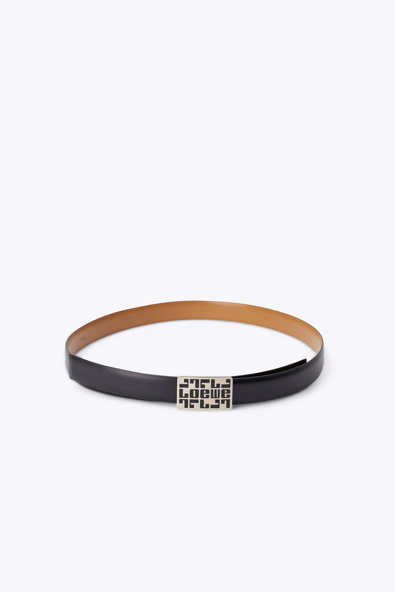 Vintage Loewe Geometric Logo Leather Belt