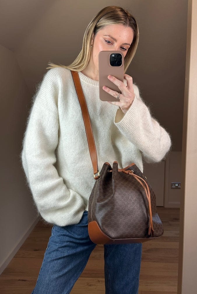 Vintage Celine Triomphe Bucket Bag
