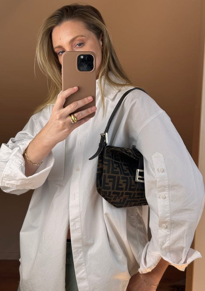 Vintage Fendi Zucca Baguette Bag