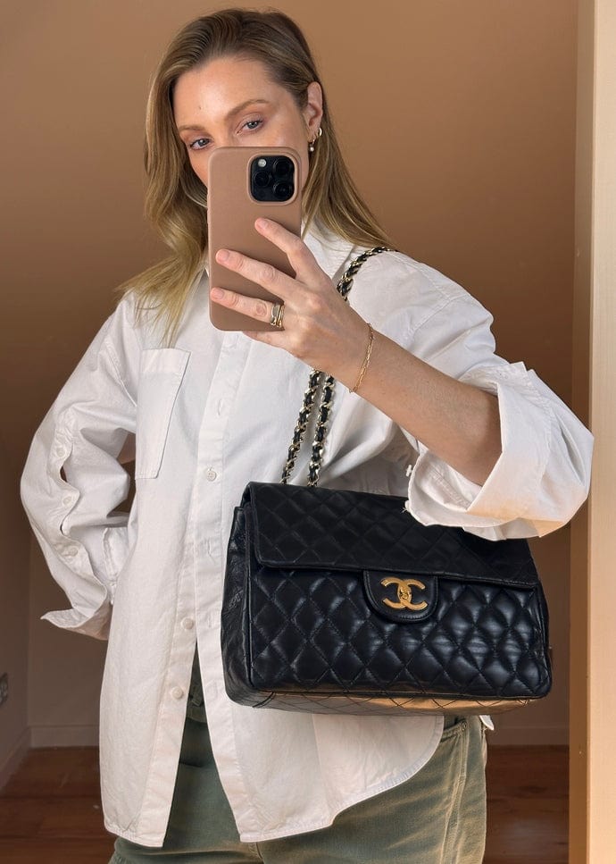 Vintage Chanel Quilted Flap Bag – 24k Gold Plated Hardware