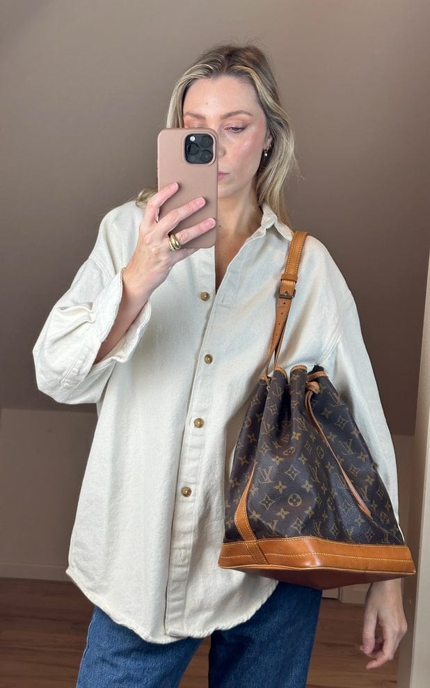 Louis Vuitton Noé Monogram Canvas Brown Bag