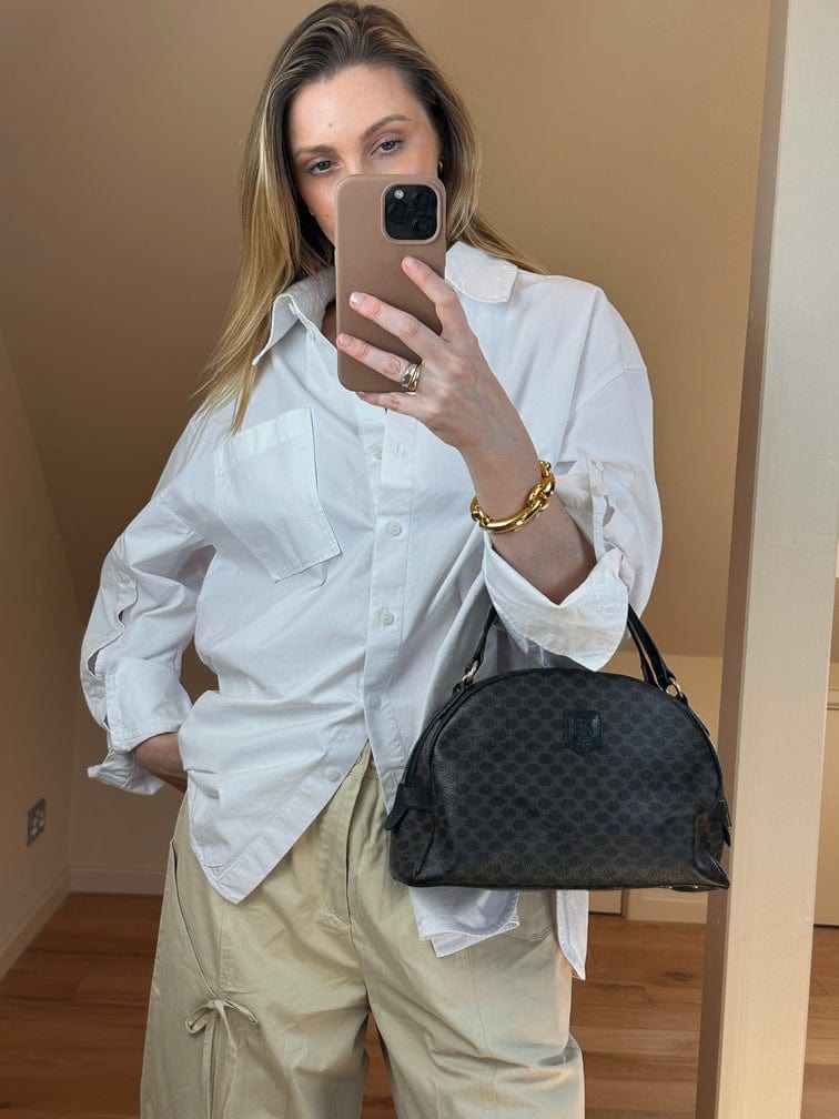 Vintage Celine Macadam Top Handle Bag