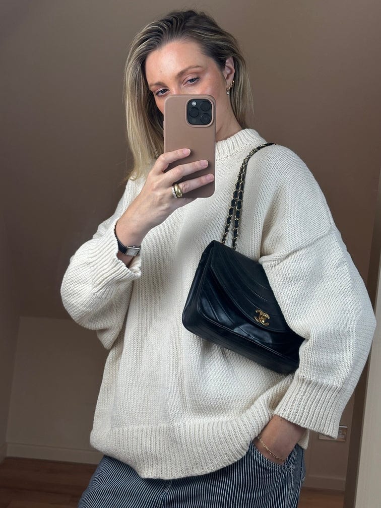 Vintage Chanel Black Single Flap with 24k gold plated hardware