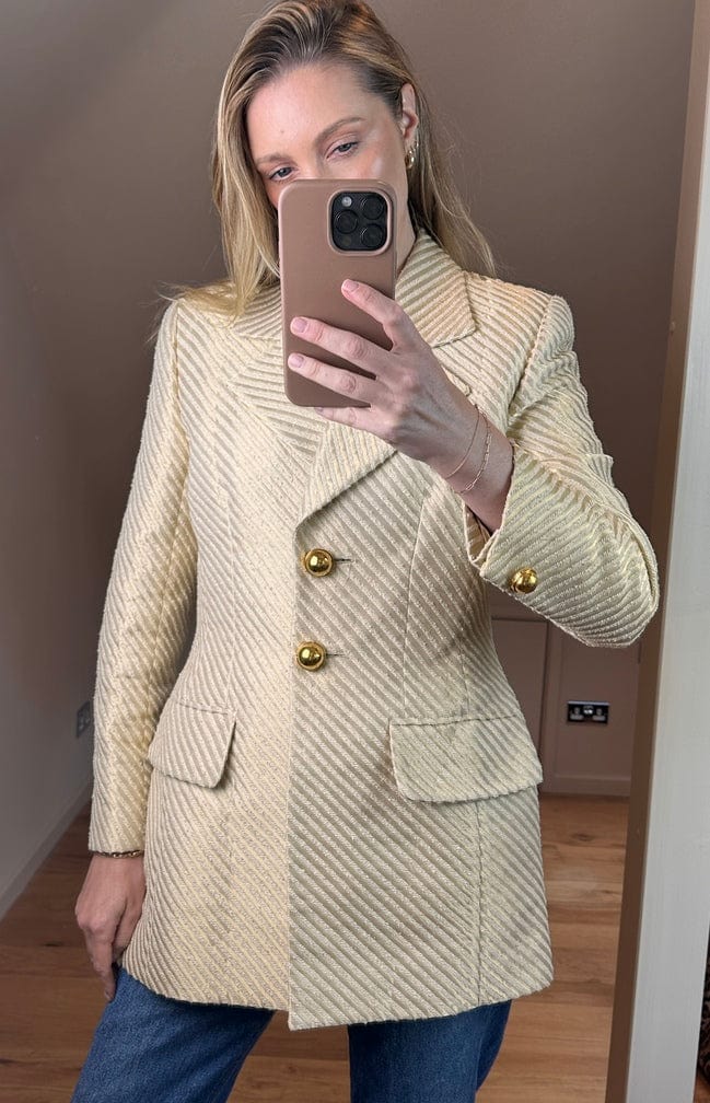 Vintage Celine Paris Textured Blazer Size 40