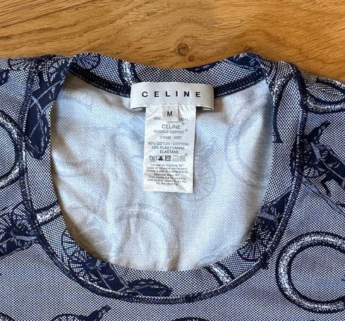 Vintage Celine Sulky & C Motif T-shirt – Size M
