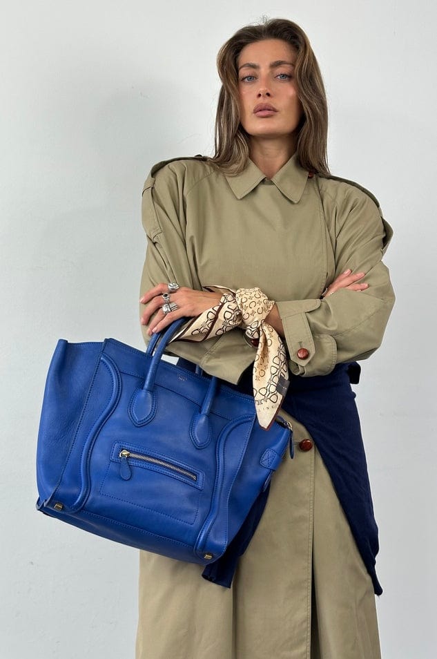 Vintage Celine Beige Cotton Scarf