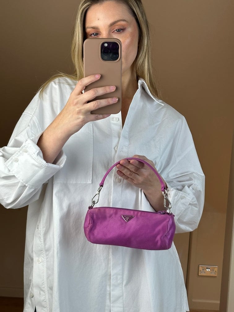 Prada purple Nylon Party Bag