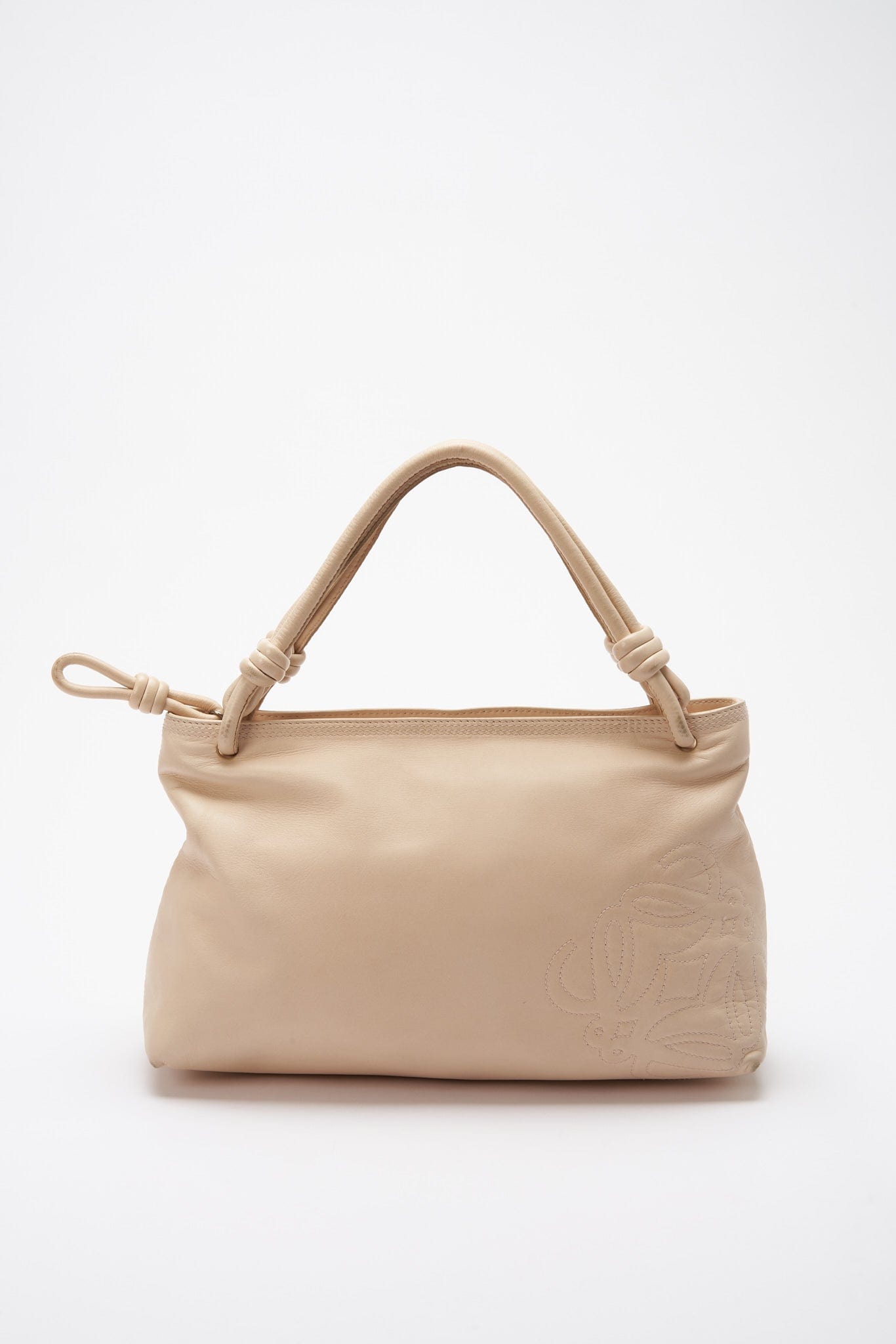 Loewe Pre-Owned Anagram Knot Leather Bag - Farfetch