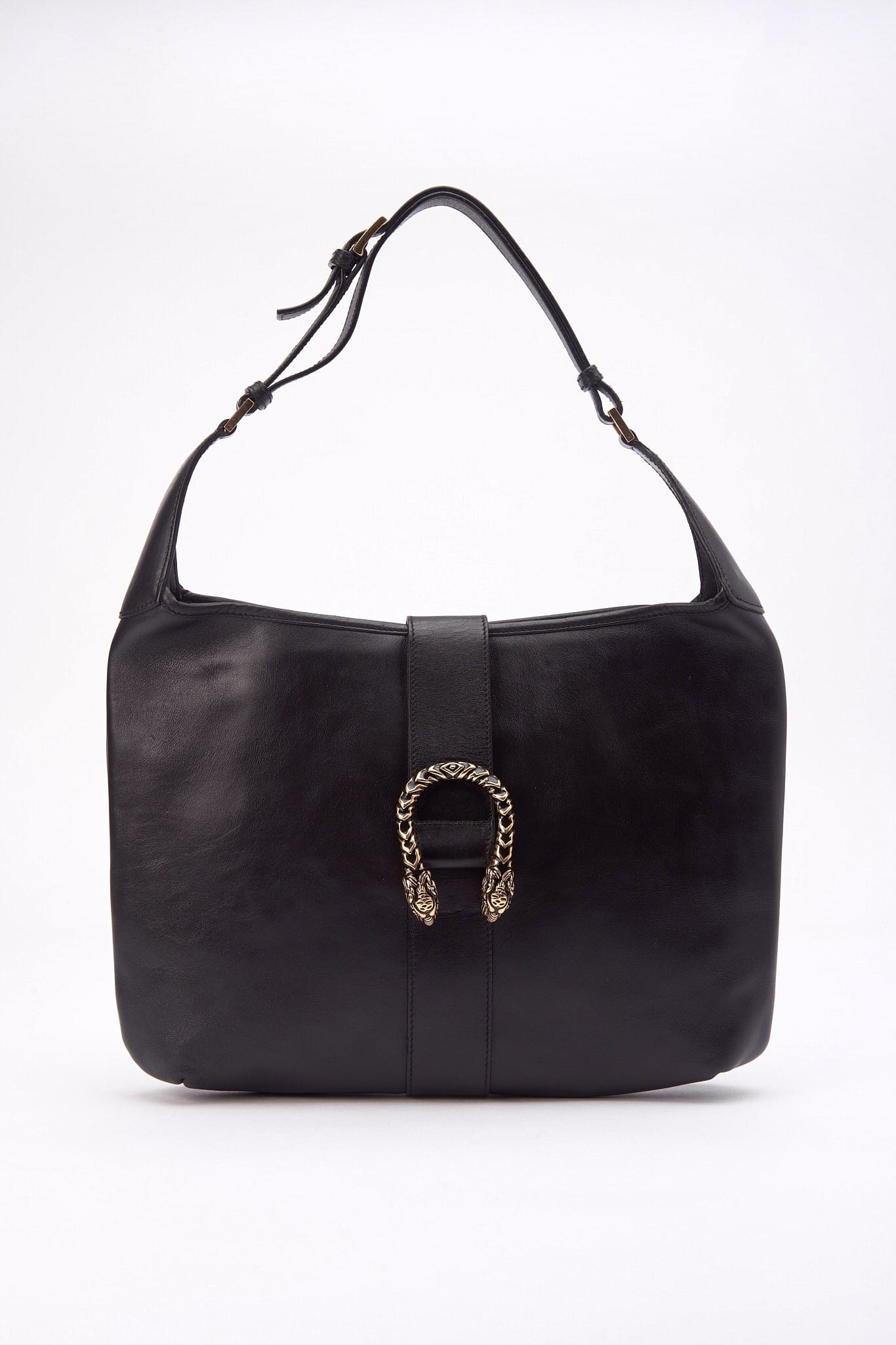 Borsa a tracolla nera in pelle di dionisi Gucci