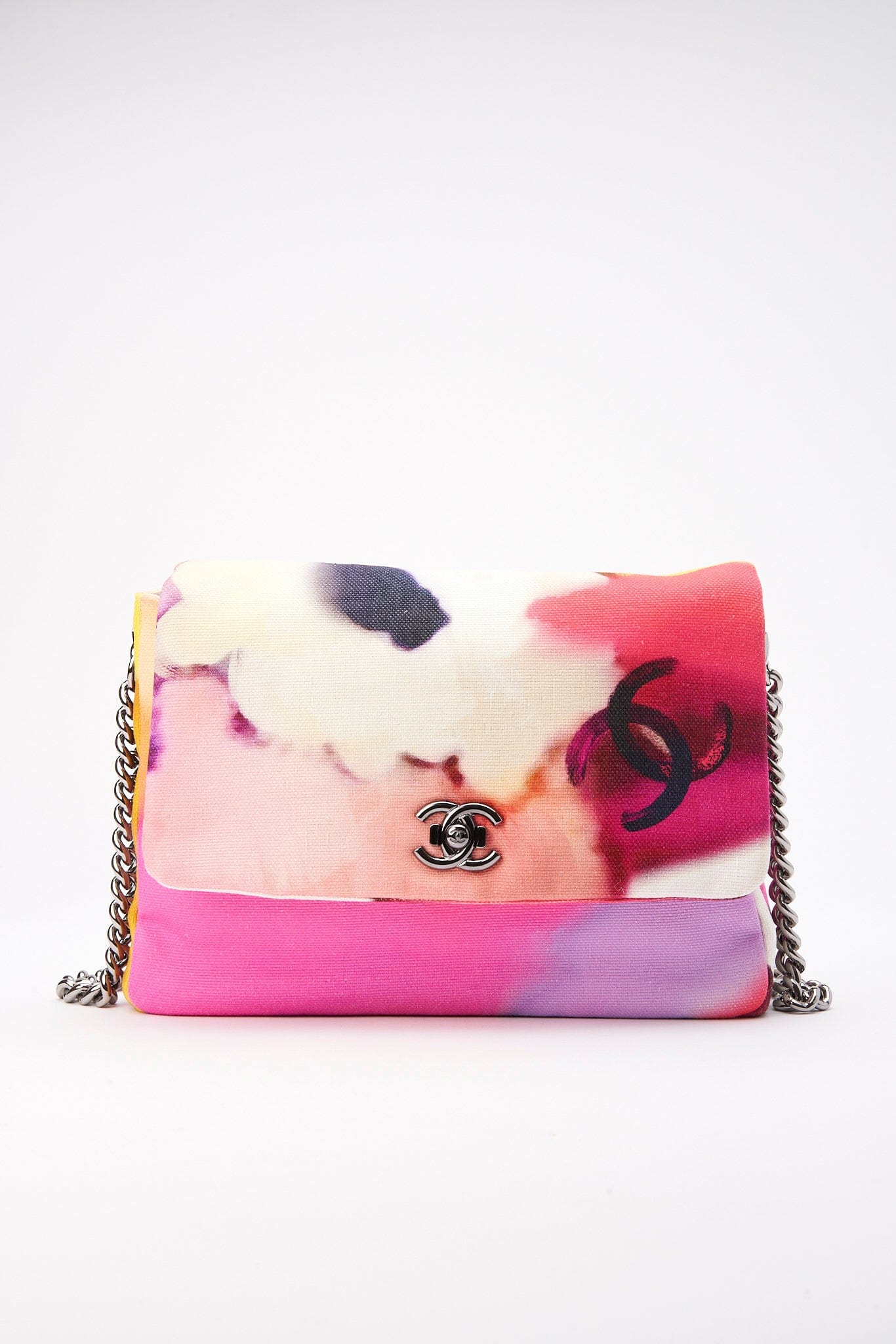 2015 Chanel Floral Watercolour Flap Bag - Never Worn