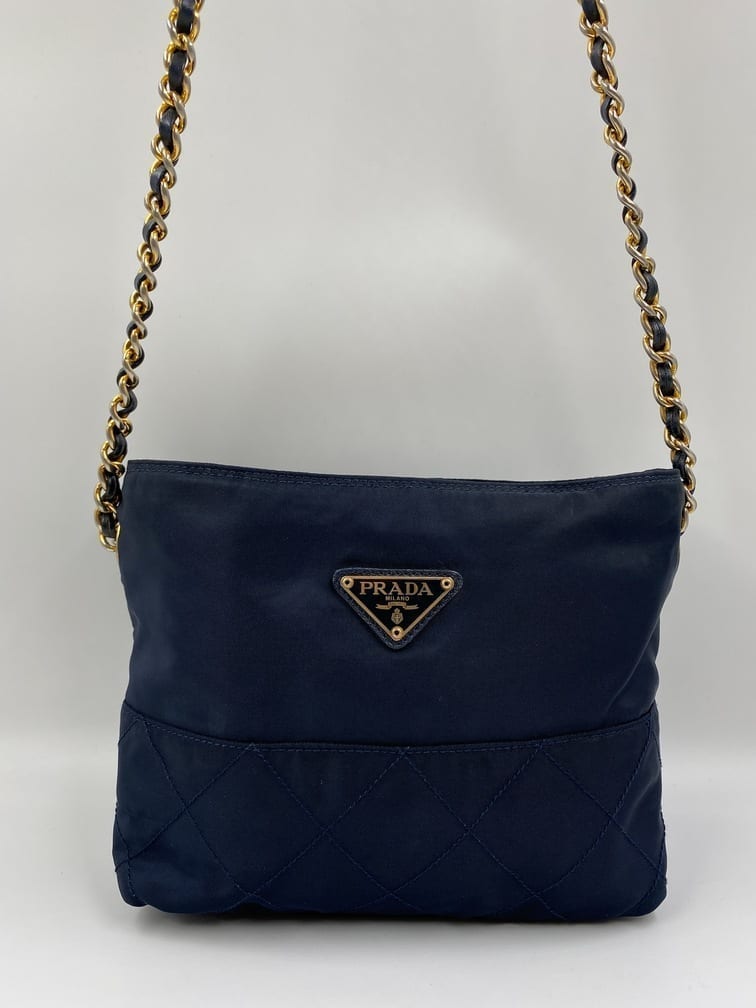 Prada 2021 Padded Nappa Signaux Bag - Blue Shoulder Bags, Handbags -  PRA535494