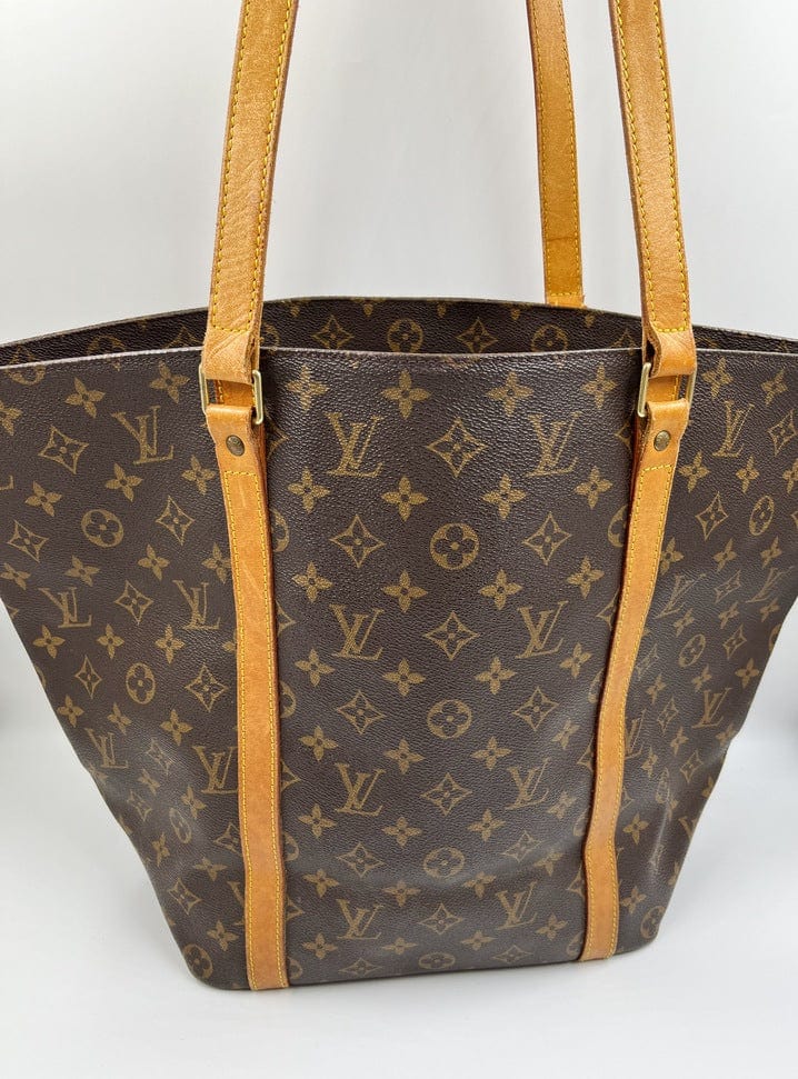 louis tote purse leather