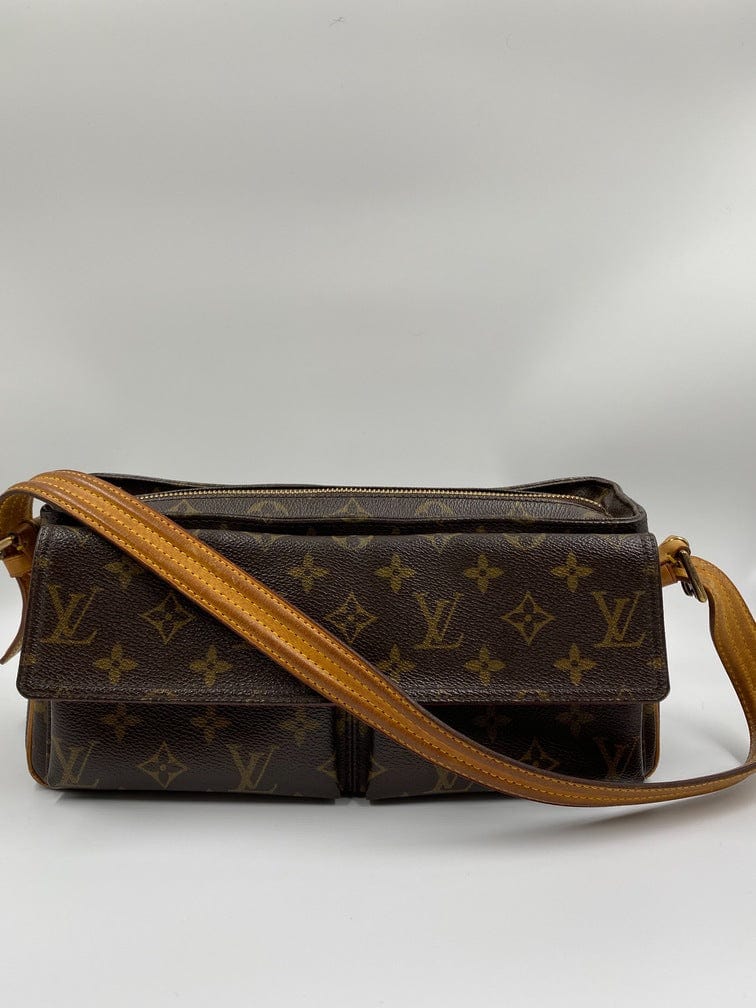 Shop for Louis Vuitton Monogram Canvas Leather Viva Cite MM Bag