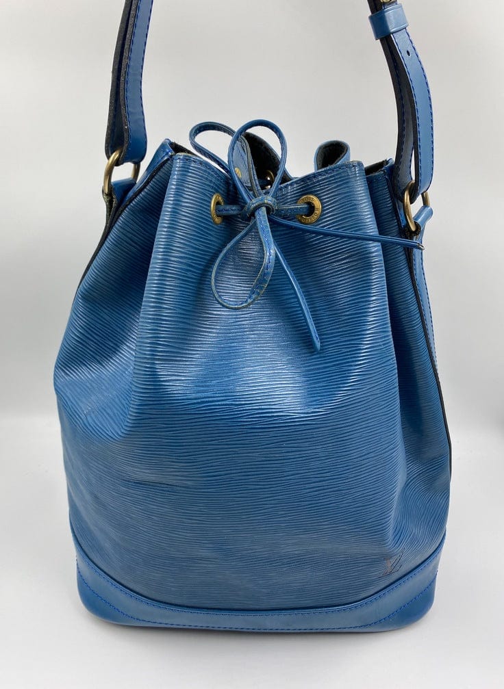 Louis Vuitton Epi Noe Bucket Bag Shoulder Bag Cobalt Blue Leather