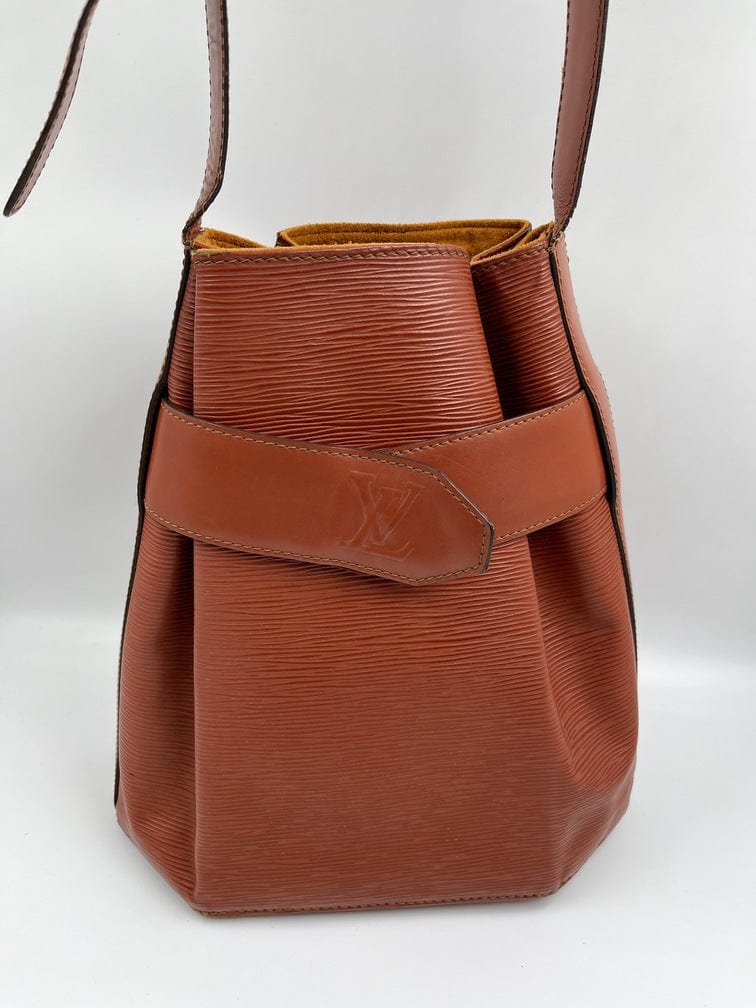 Louis Vuitton Black Epi Leather Sac Depaule PM Twist Bucket Bag